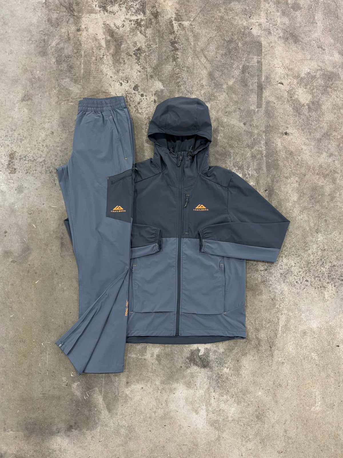Trailberg Oberland Ash Grey Tracksuit - Jacket / Pant from DripModa