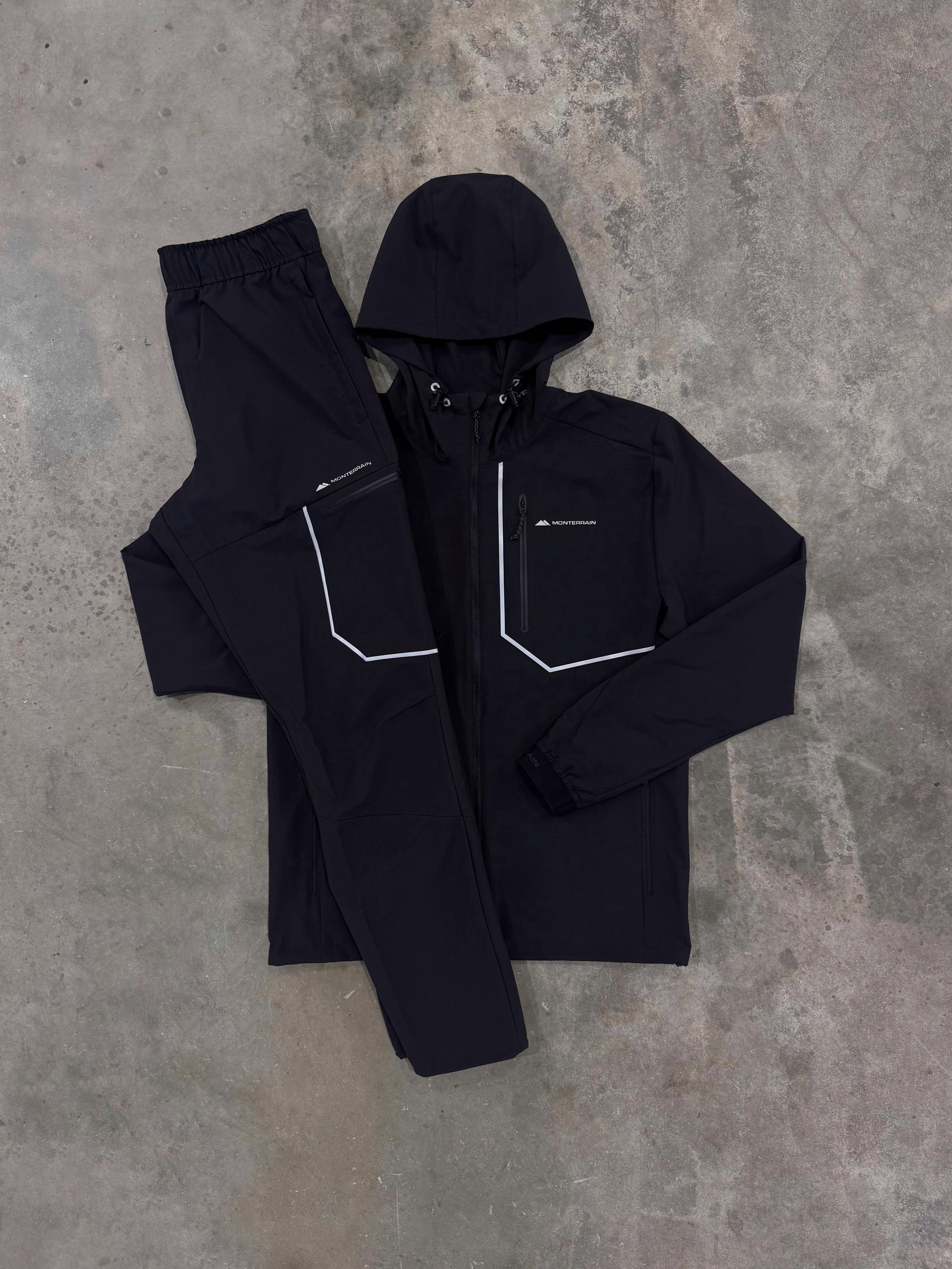 Monterrain Ramble 3.0 Black Tracksuit - Jacket / Pant