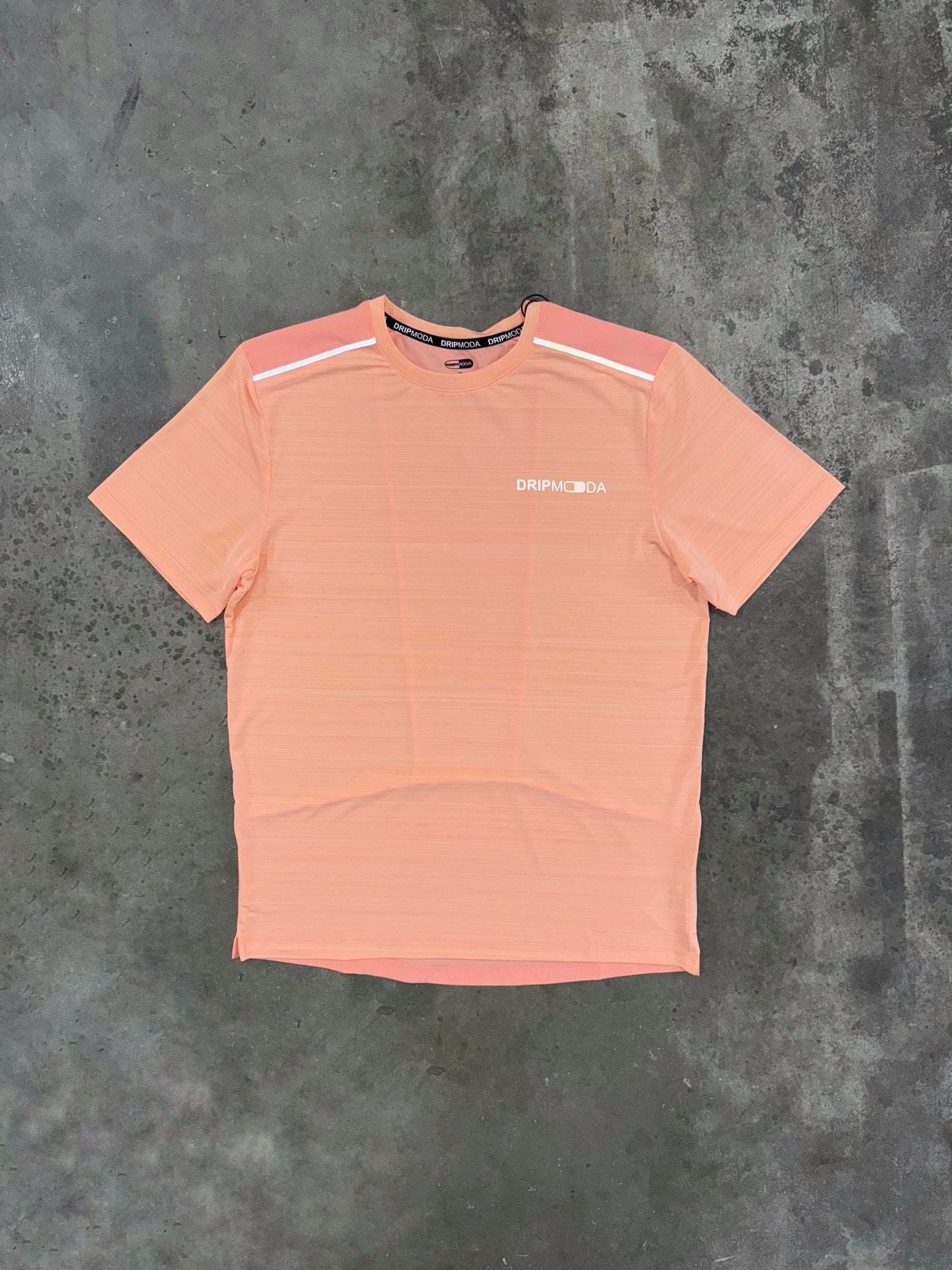 Dripmoda Panel T Shirt - Peach