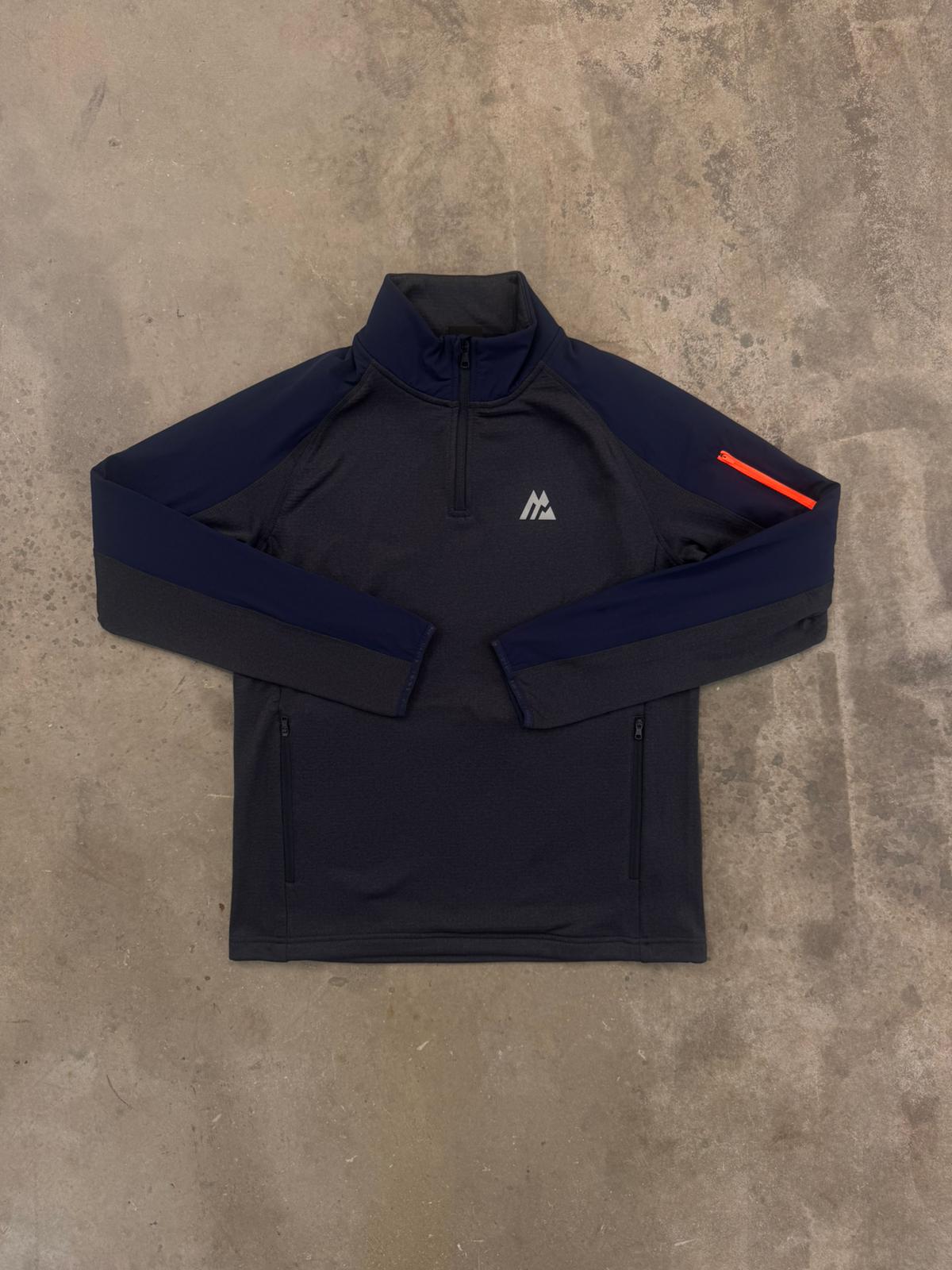 Montirex Summit Poly 1/4 zip - midnight blue