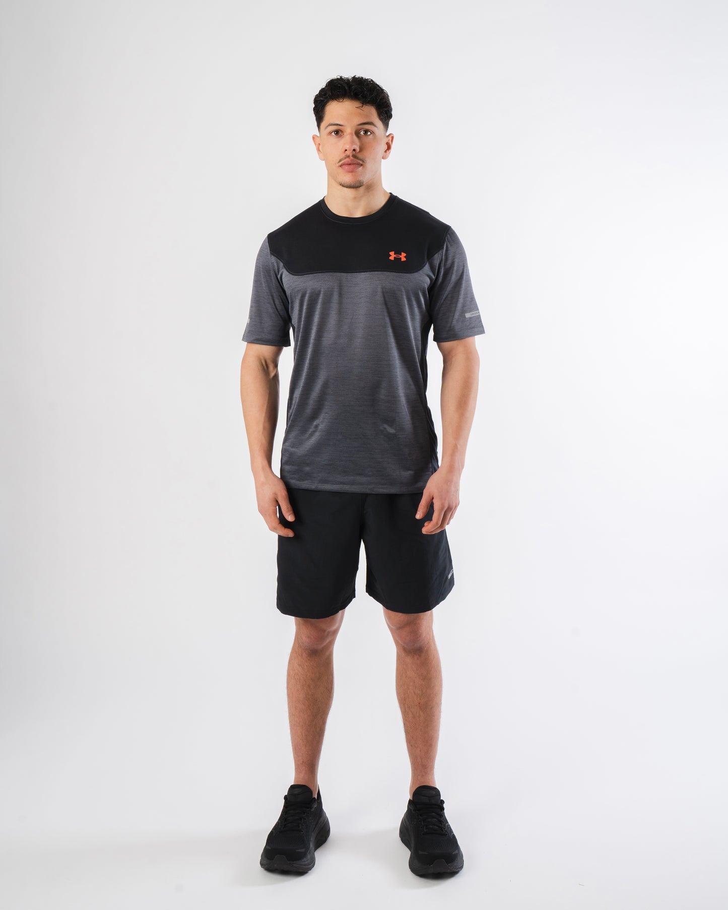 Under Armour Tech Utility T Shirt - Black / Red from DripModa