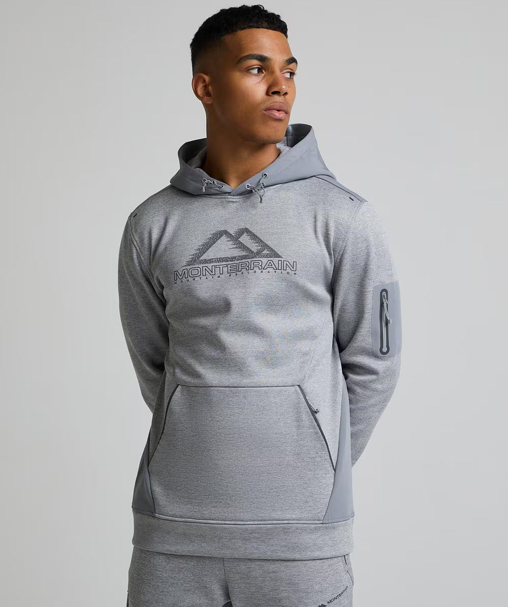 Monterrain Speed Poly 4.0 Grey Fleece Tracksuit - Hoodie / Jogger from DripModa