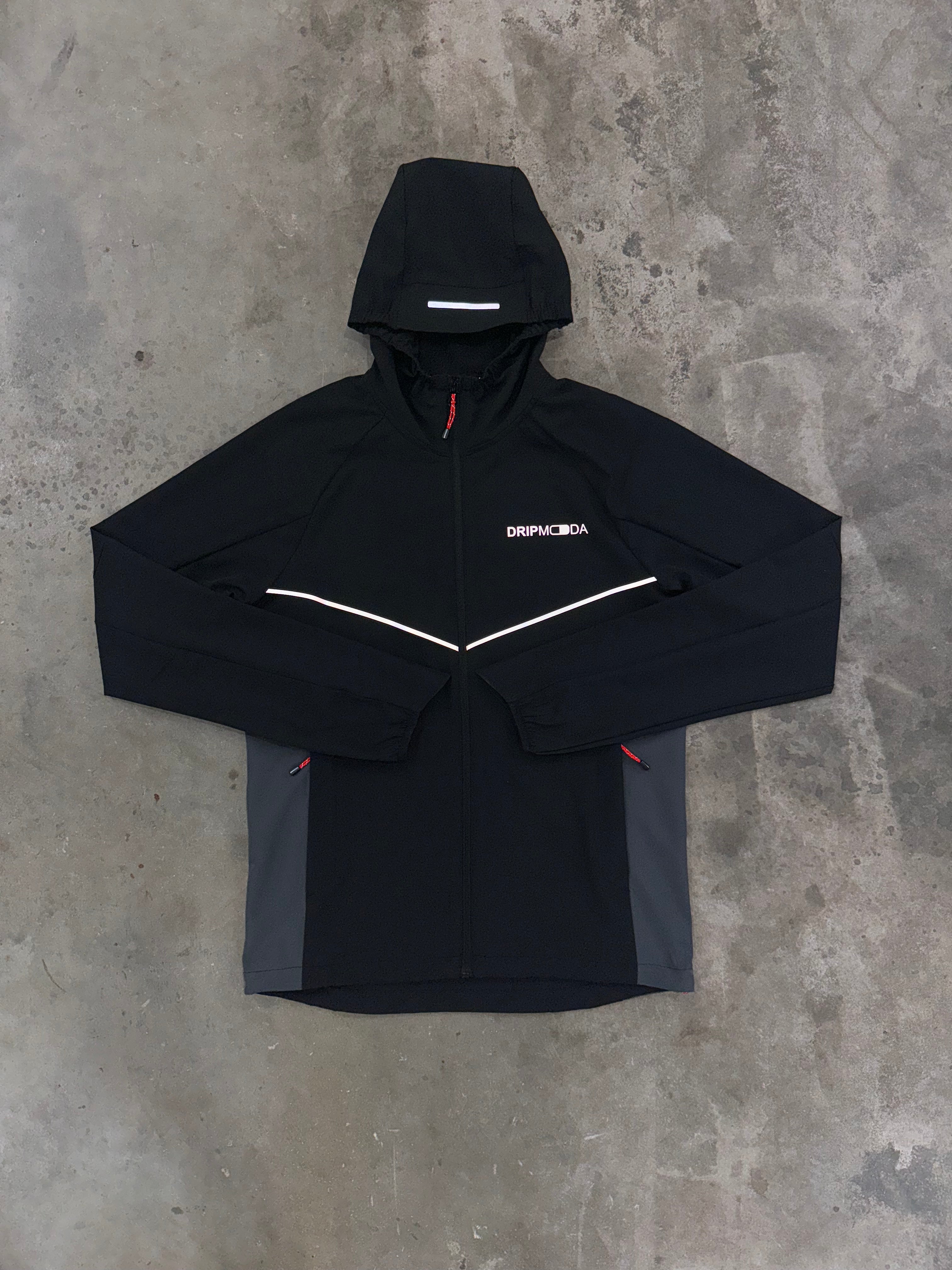 Dripmoda Storm Windbreaker - Black