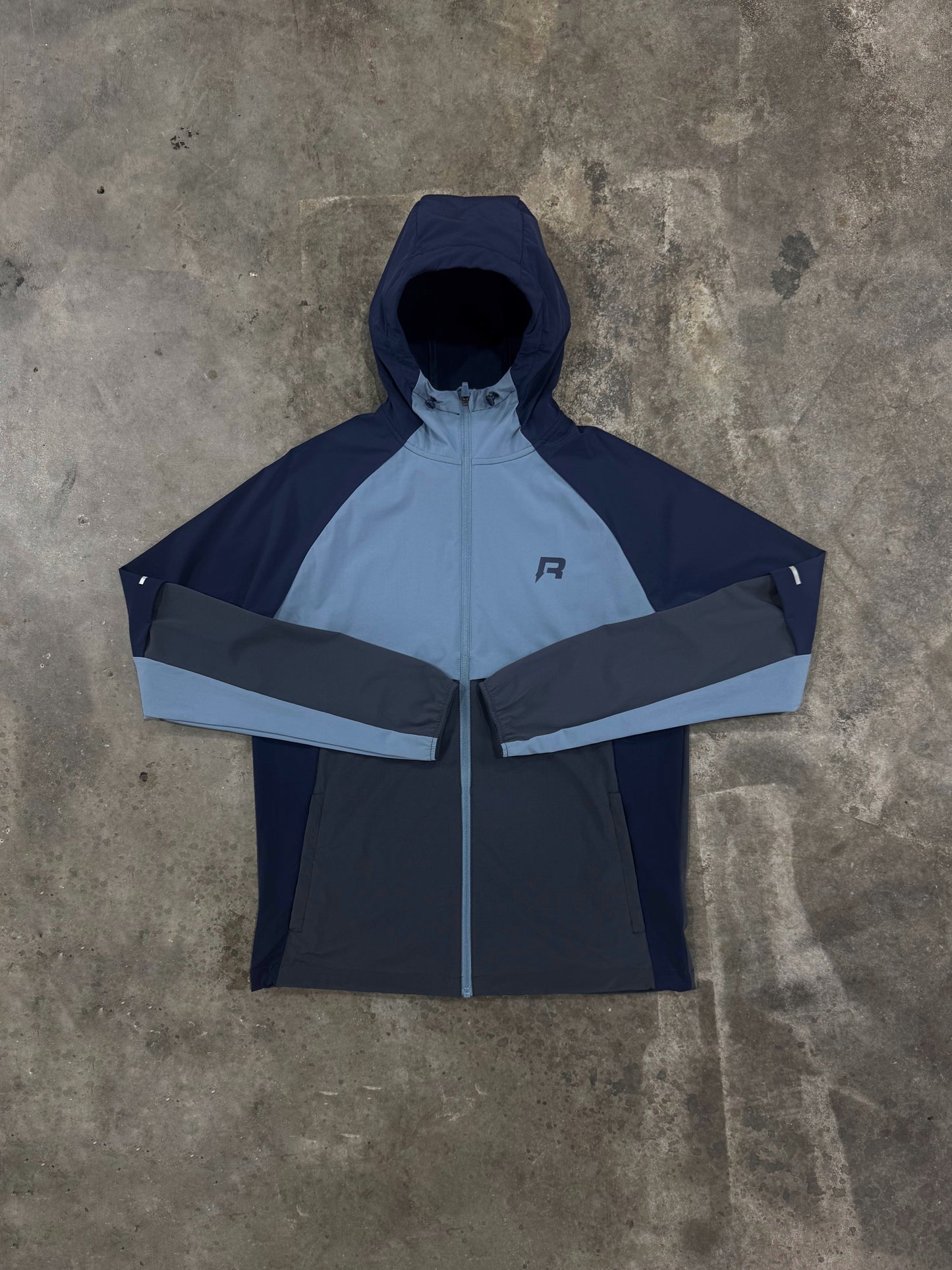 Reprimo Vortex Jacket - Dusky Blue / Ink from Dripmoda