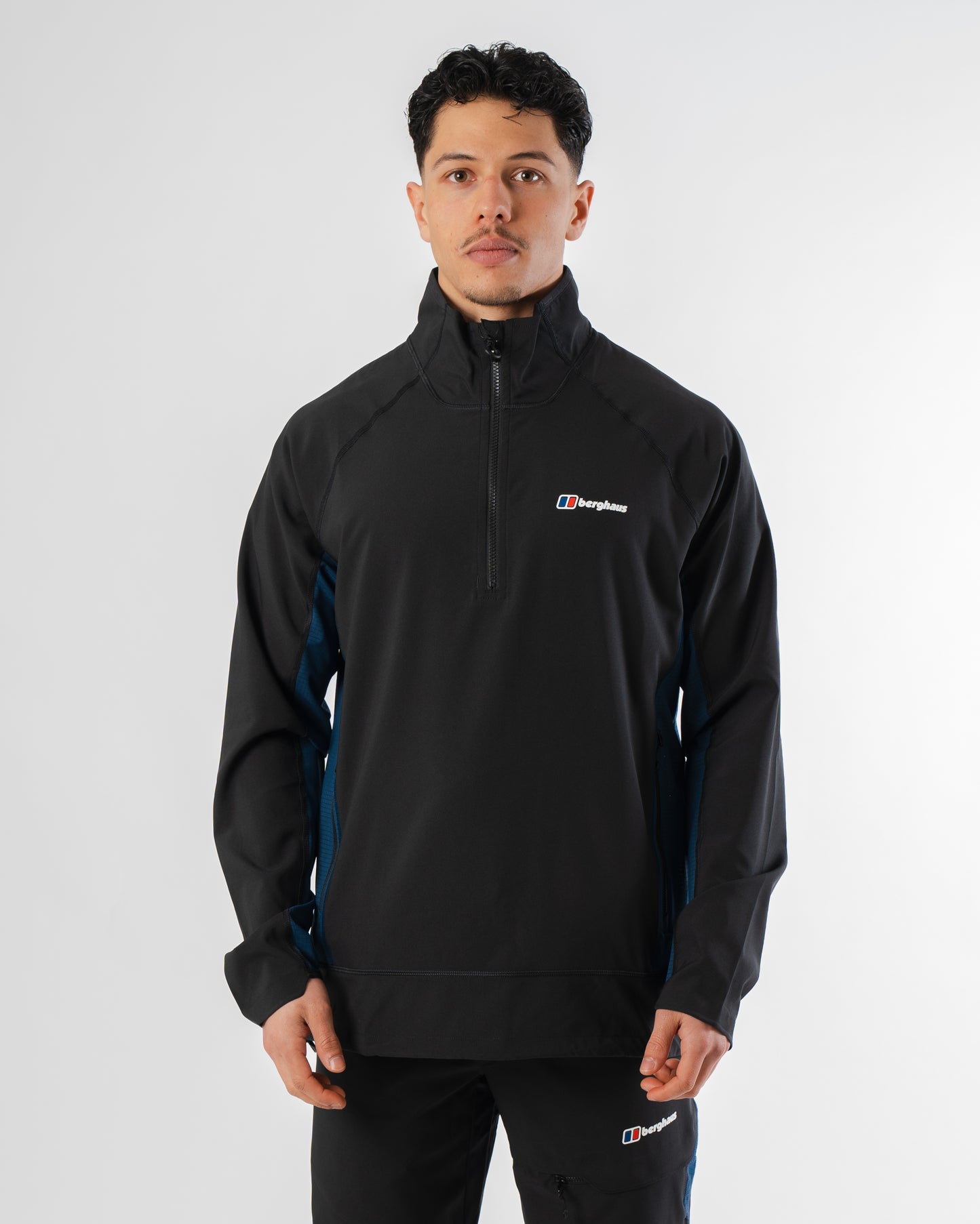 Berghaus Wavertree Black Navy Set - Quarter Zip / Pant