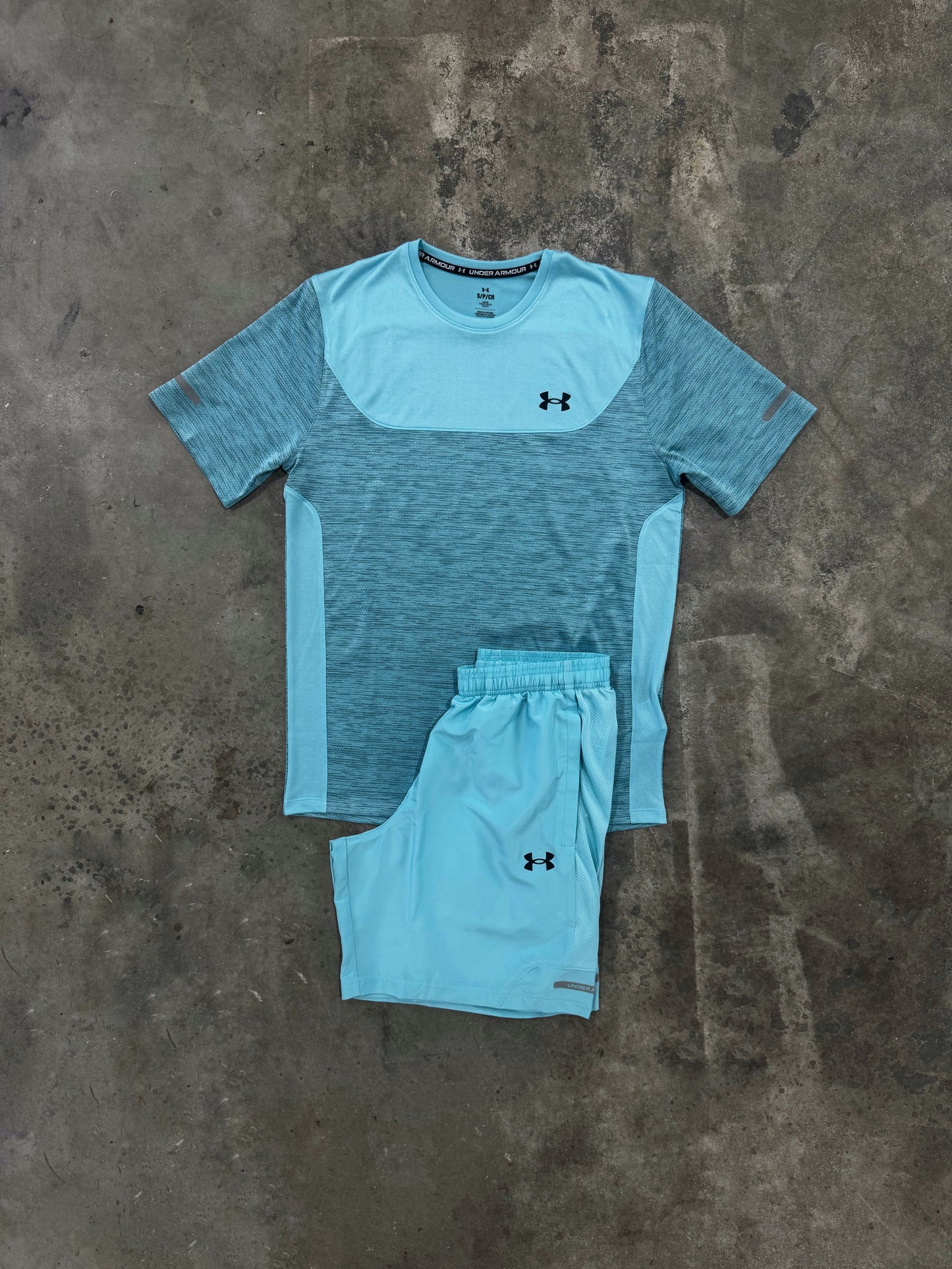 Under Armour Utility Blue Set - T Shirt / Short