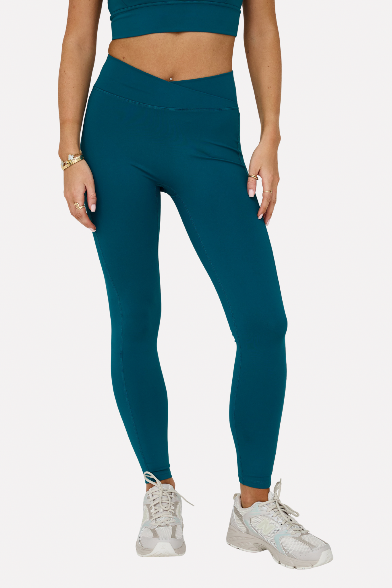MDA Core Forest Set - Double Strap Bra & Wrap Leggings from DripModa