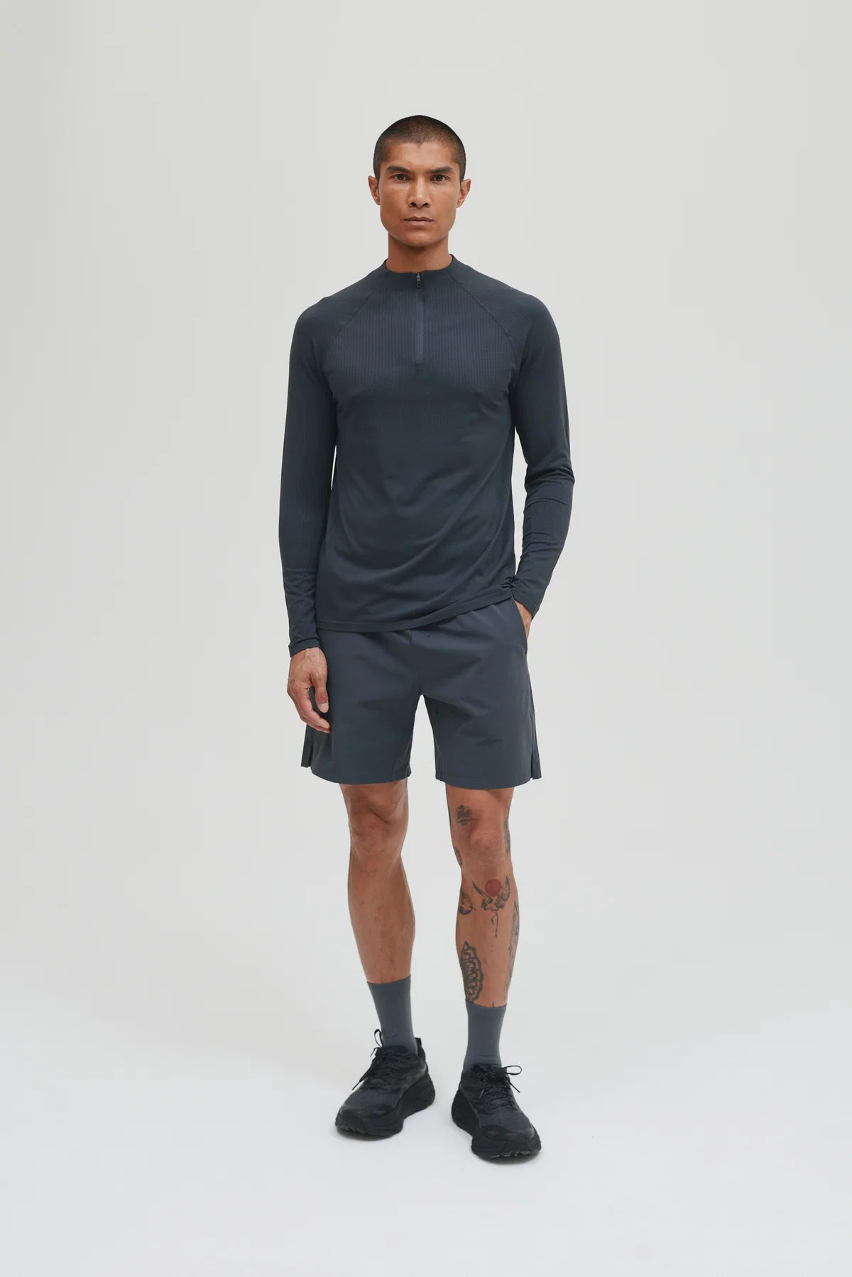 Condition Core Seamless Quarter Zip - Graphite