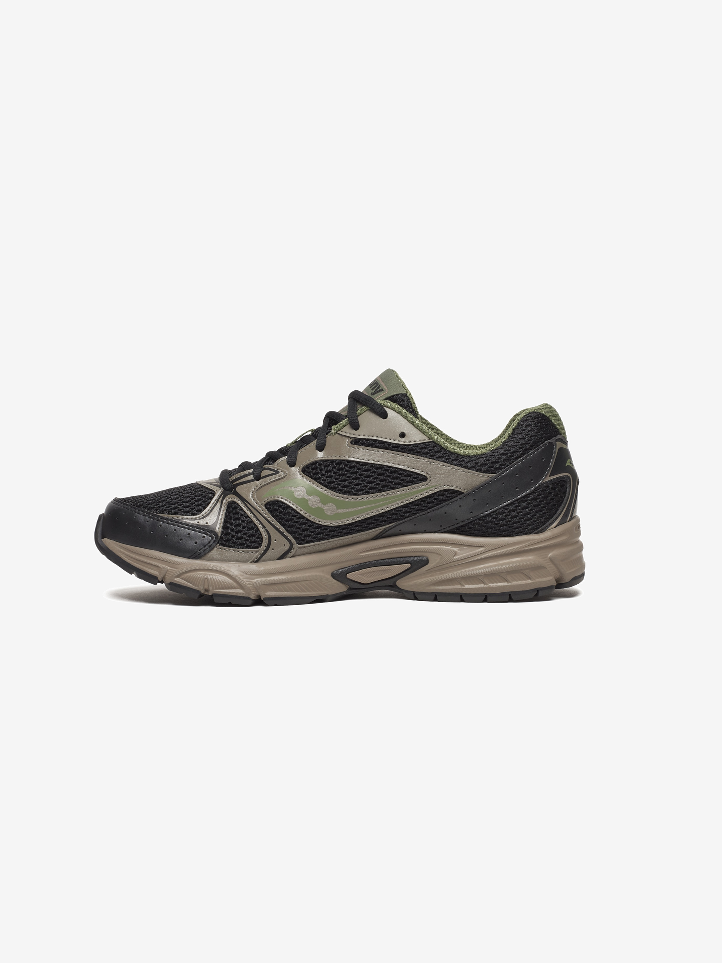 Saucony Ride Millennium Trainer - Black / Olive from DripModa