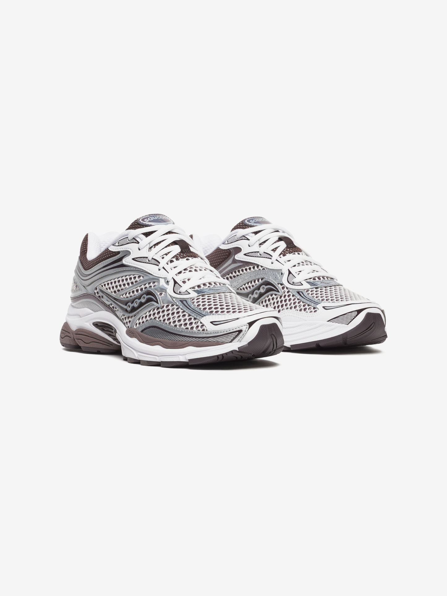 Saucony Progrid Omni 9 - White / Brown from DripModa