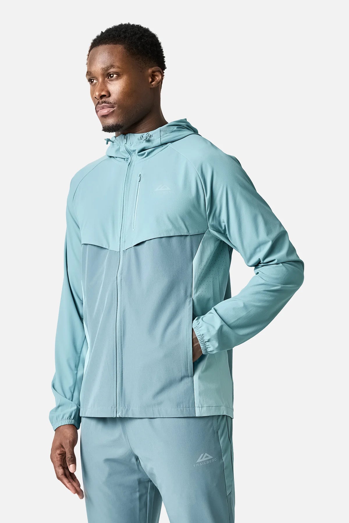 Trailberg SS26 Cloud Frosted Denim 4 Piece Set - Jacket / T Shirt / Pant / Short