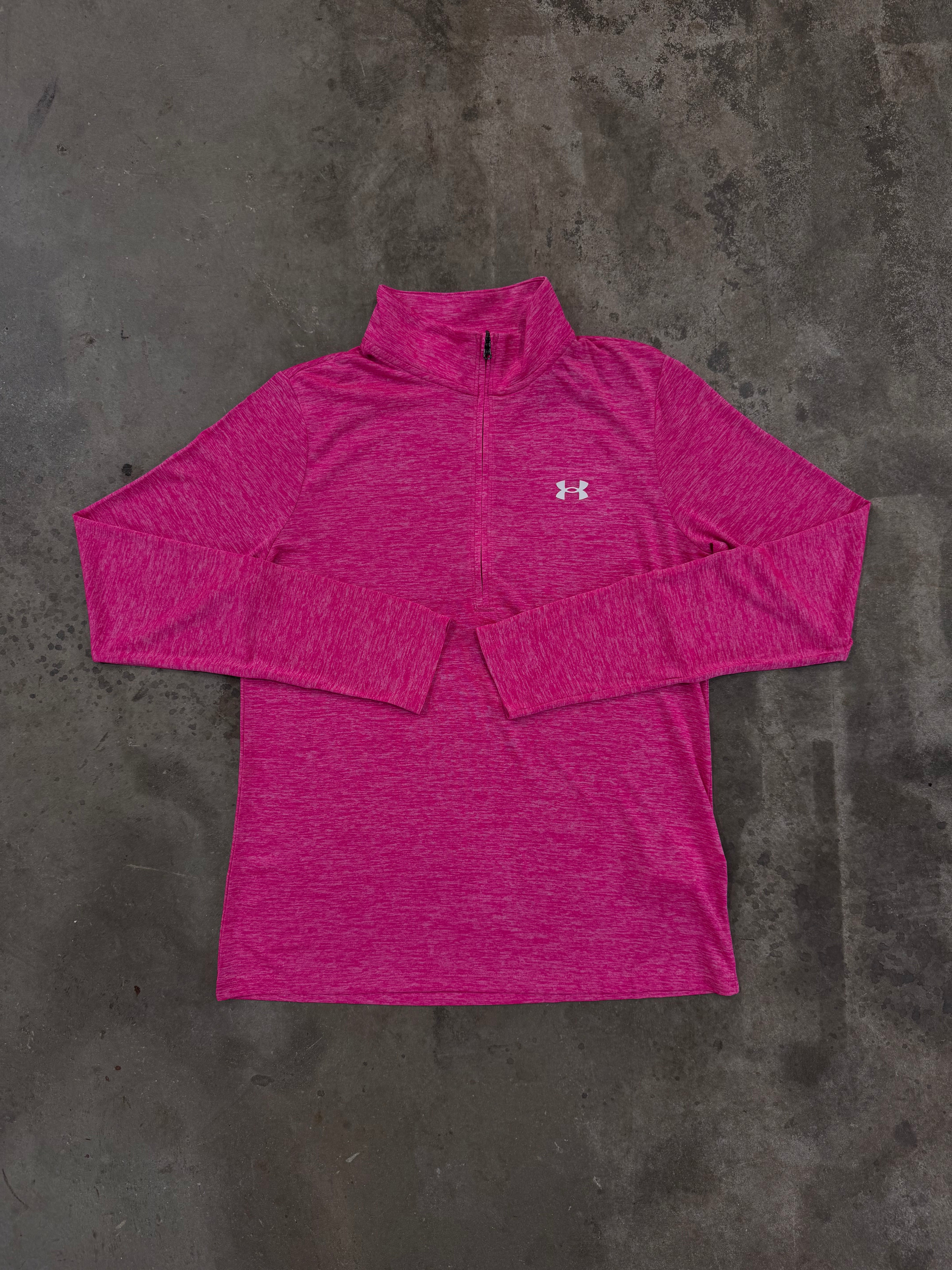 Under Armour Women’s Tech Quarter Zip - Rebel Pink