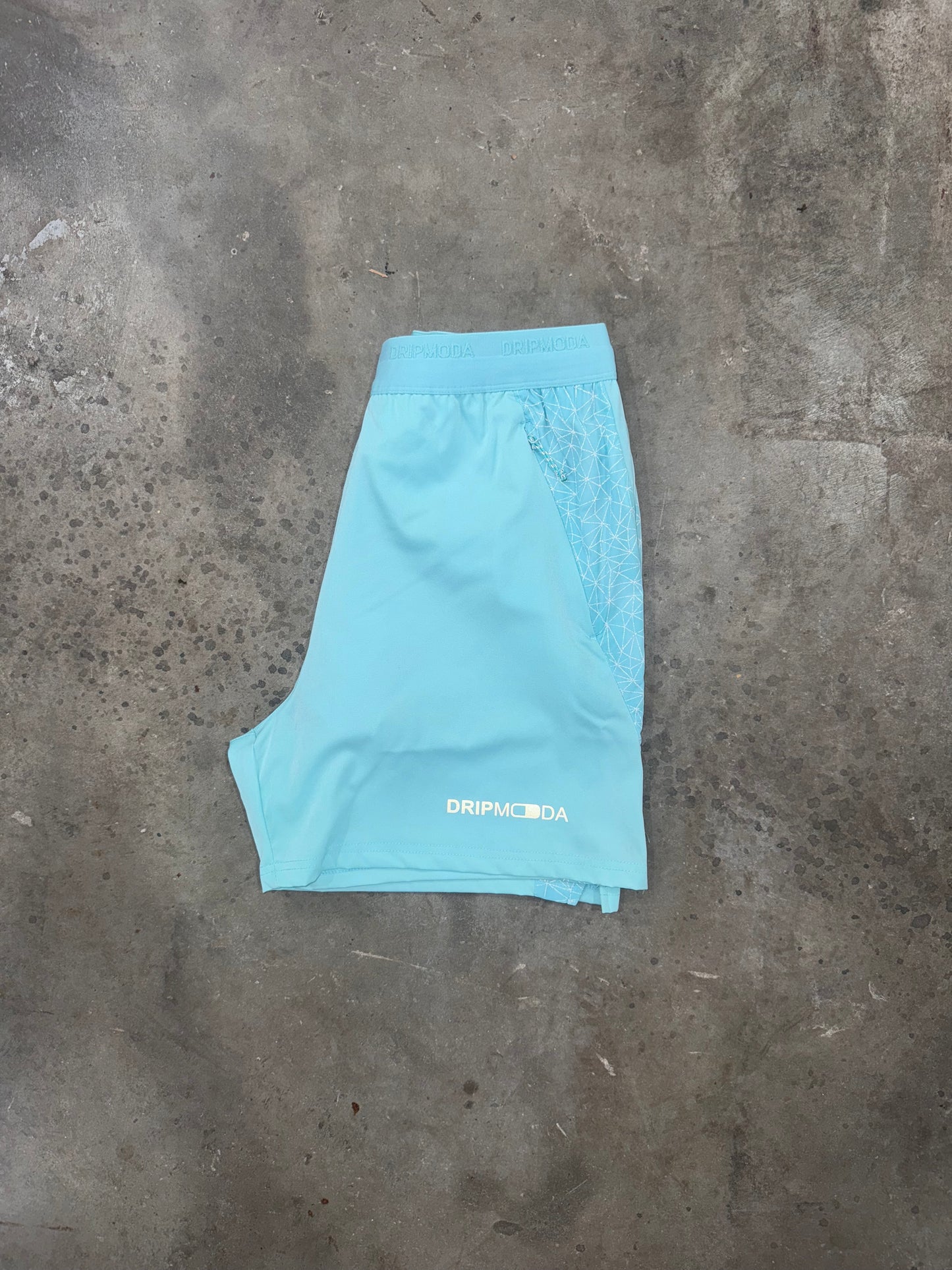 DripModa Cityscape Turquoise Set - Jacket / Short