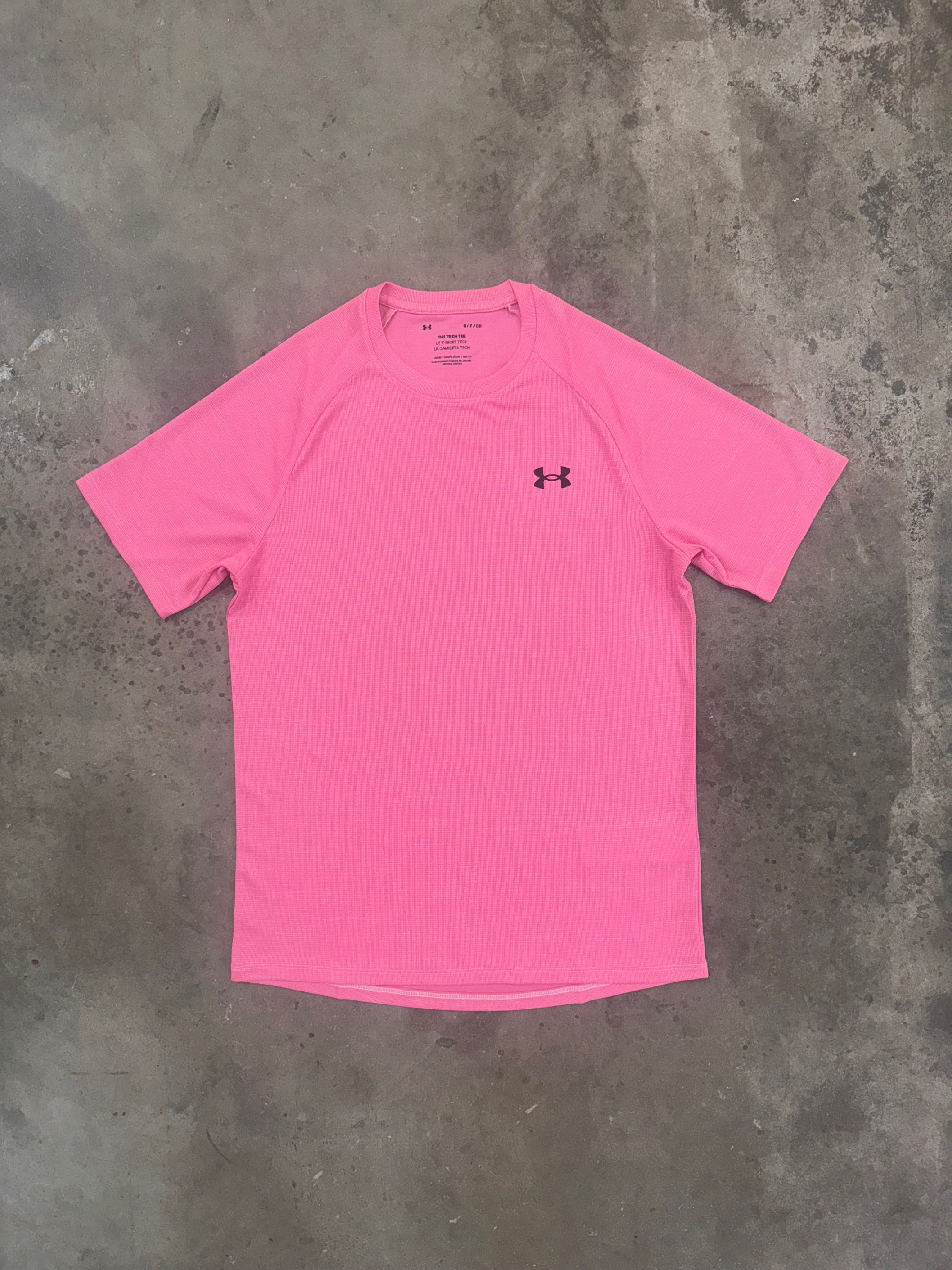 Under Armour Tech Textured T Shirt - Pink