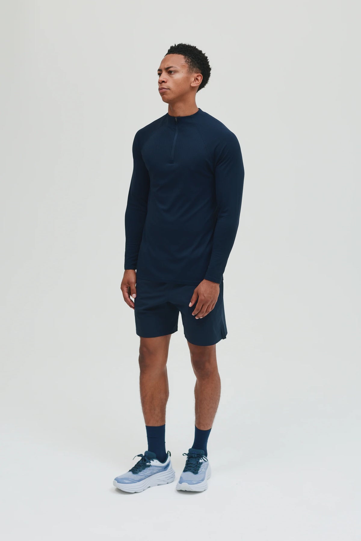 Condition Core Seamless Navy 3 Piece Set - Quarter Zip / T Shirt / Short