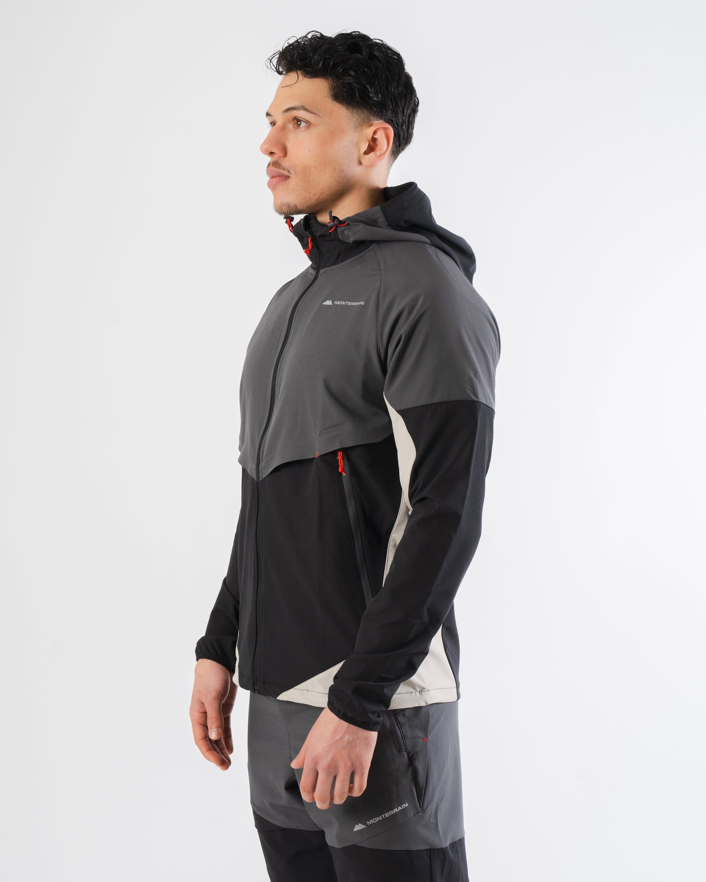 Monterrain Vault Woven Jacket - Black / Fossil from Dripmoda