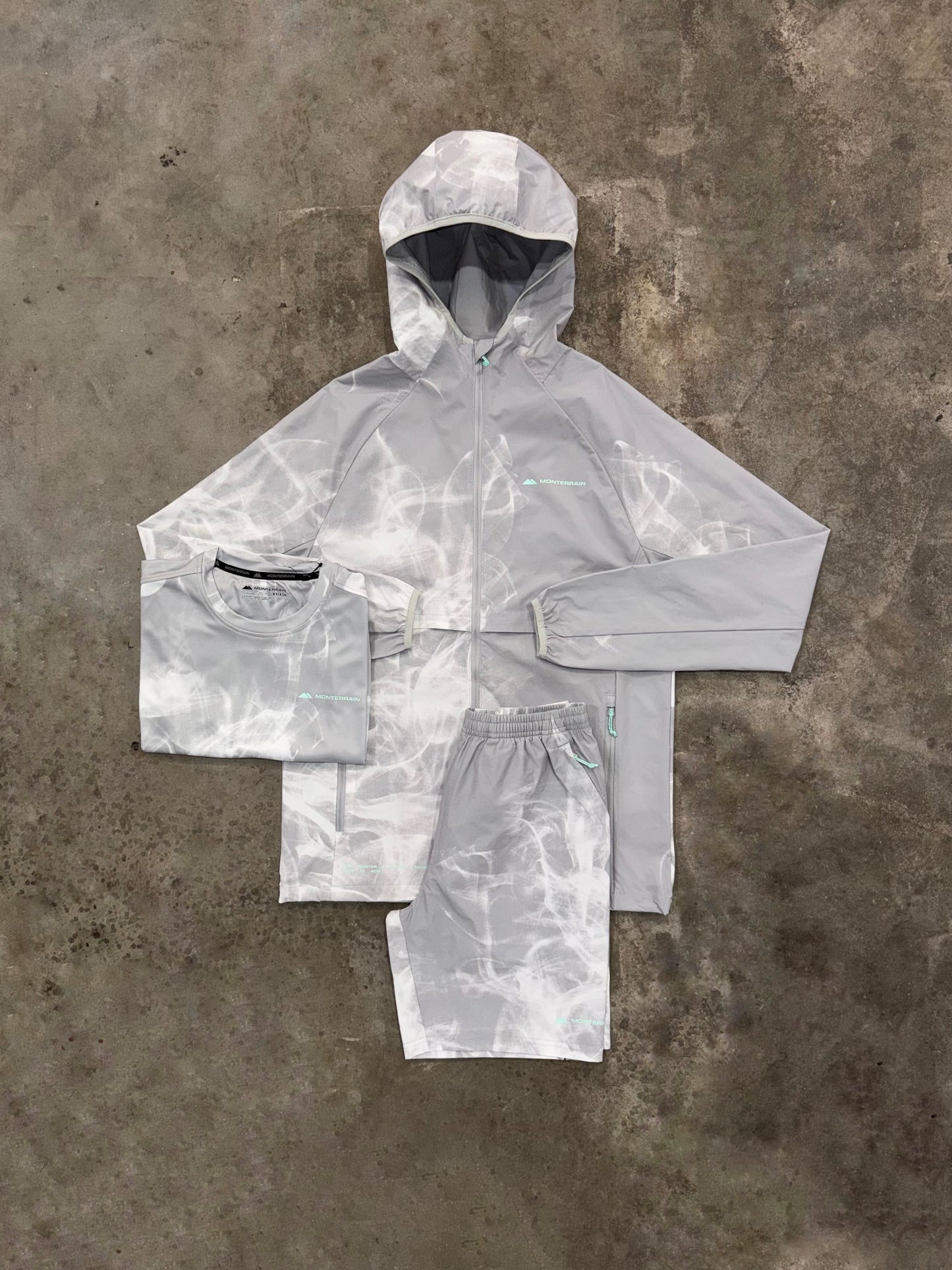 Monterrain Transcend Mist 3 Piece Set - Jacket / T Shirt / Short