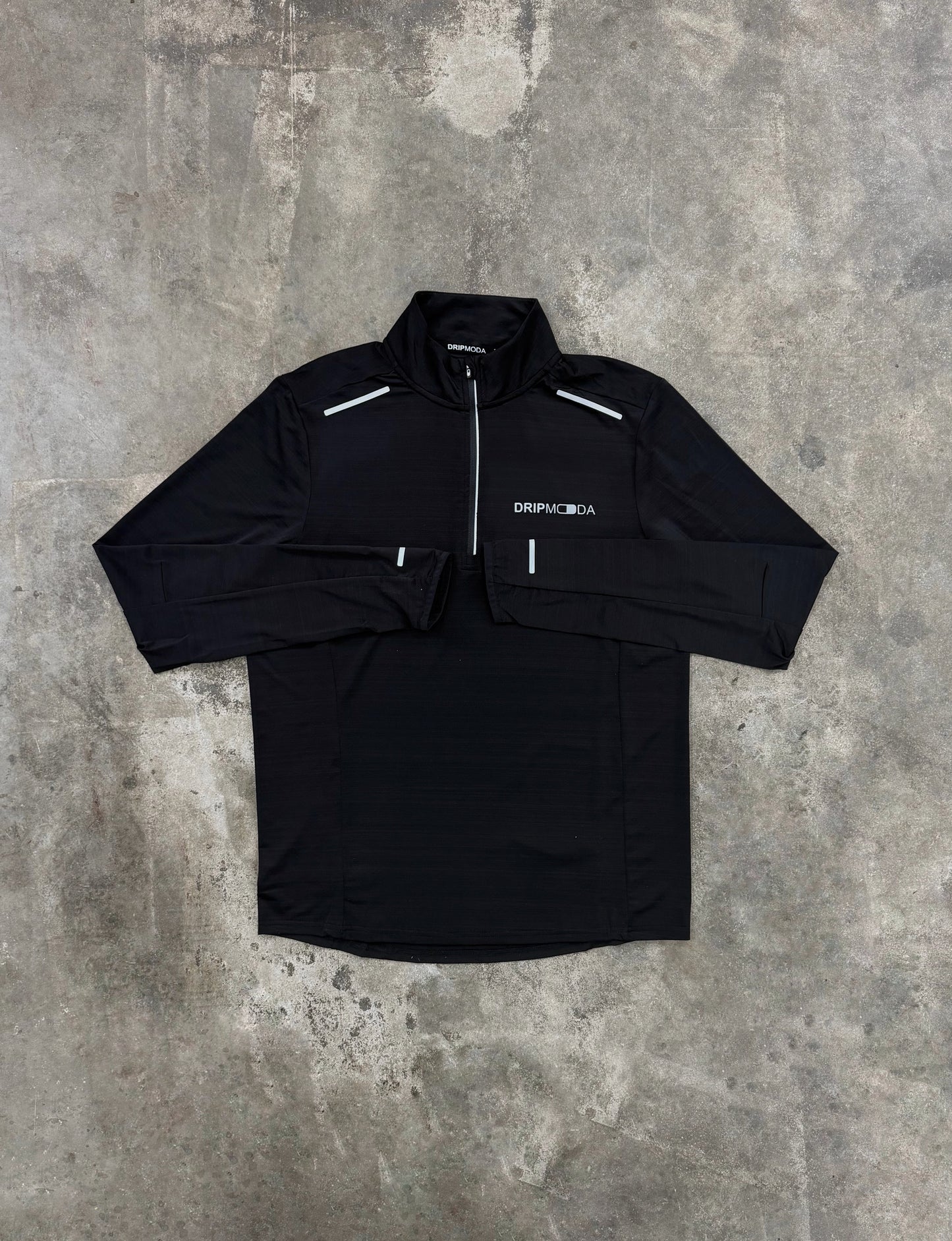 DripModa Velocity Quarter Zip - Black
