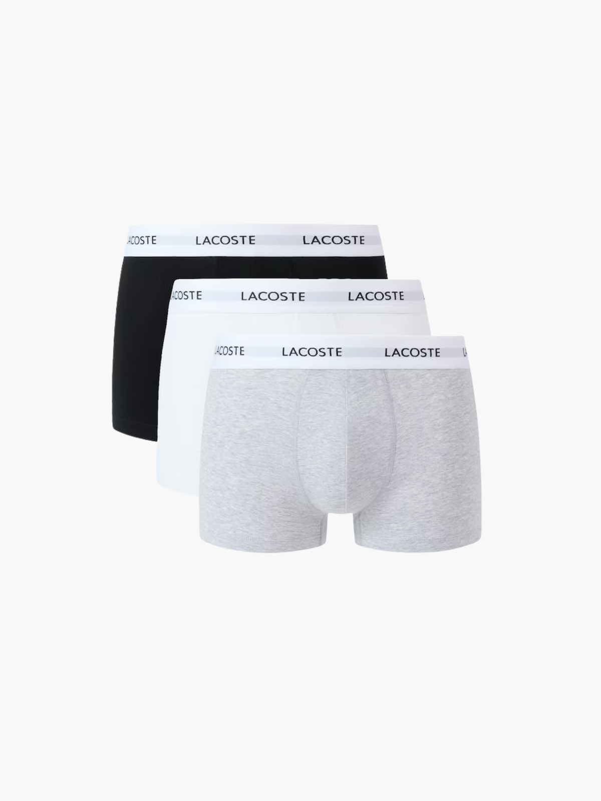 Lacoste 3 Pack Stretch Cotton Trunks - Multi