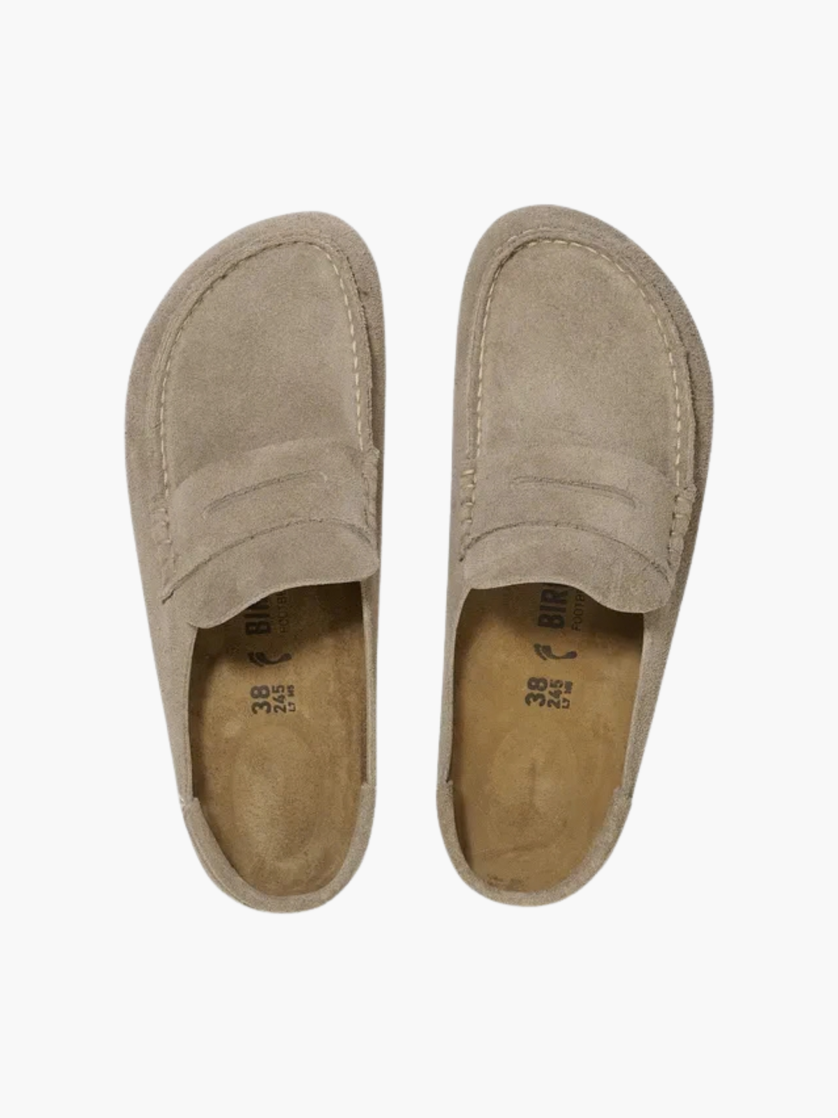 Birkenstock Naples Wrapped Suede Leather - Taupe