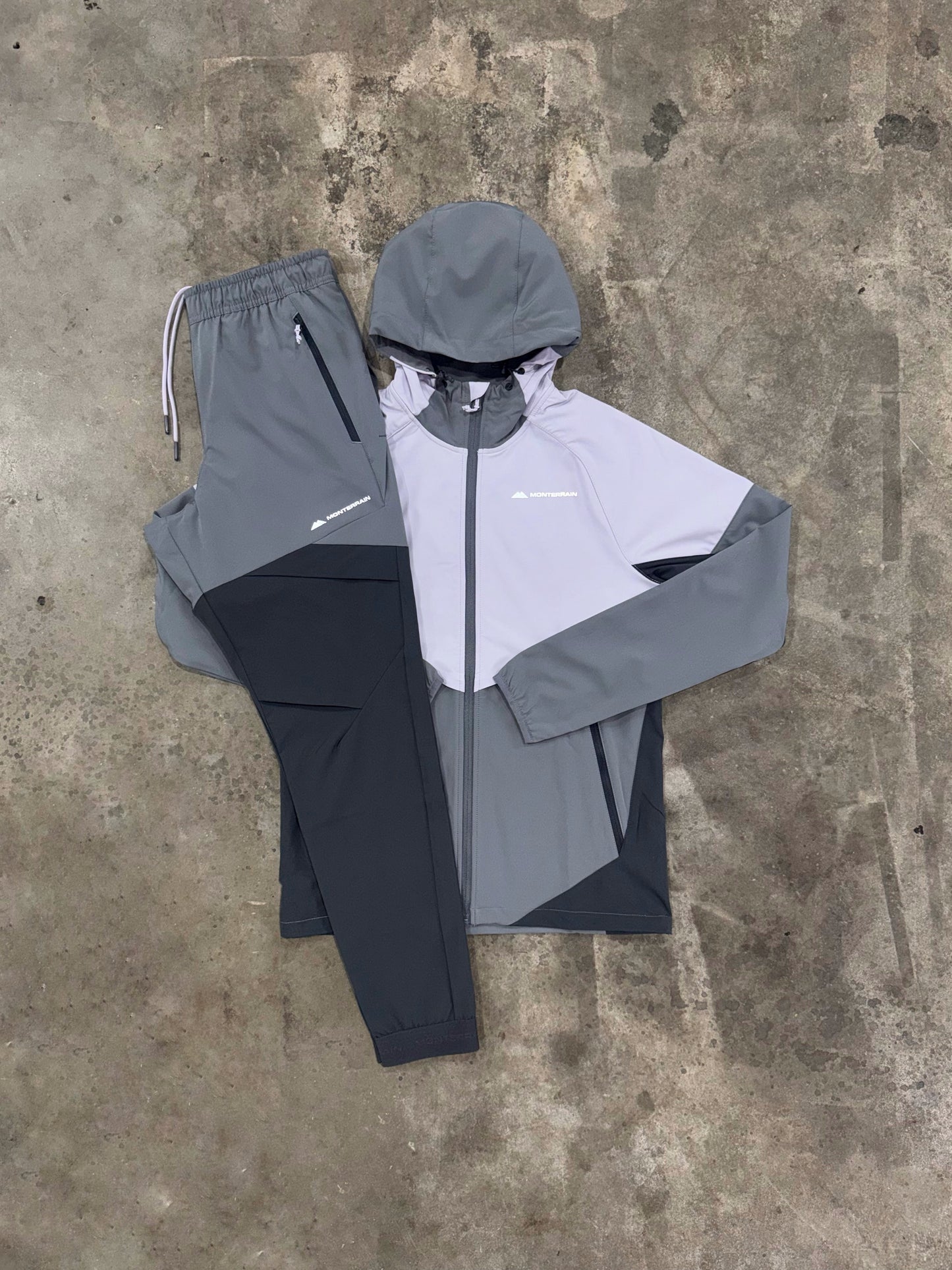 Monterrain Vault Woven Grey Tracksuit - Jacket / Pant