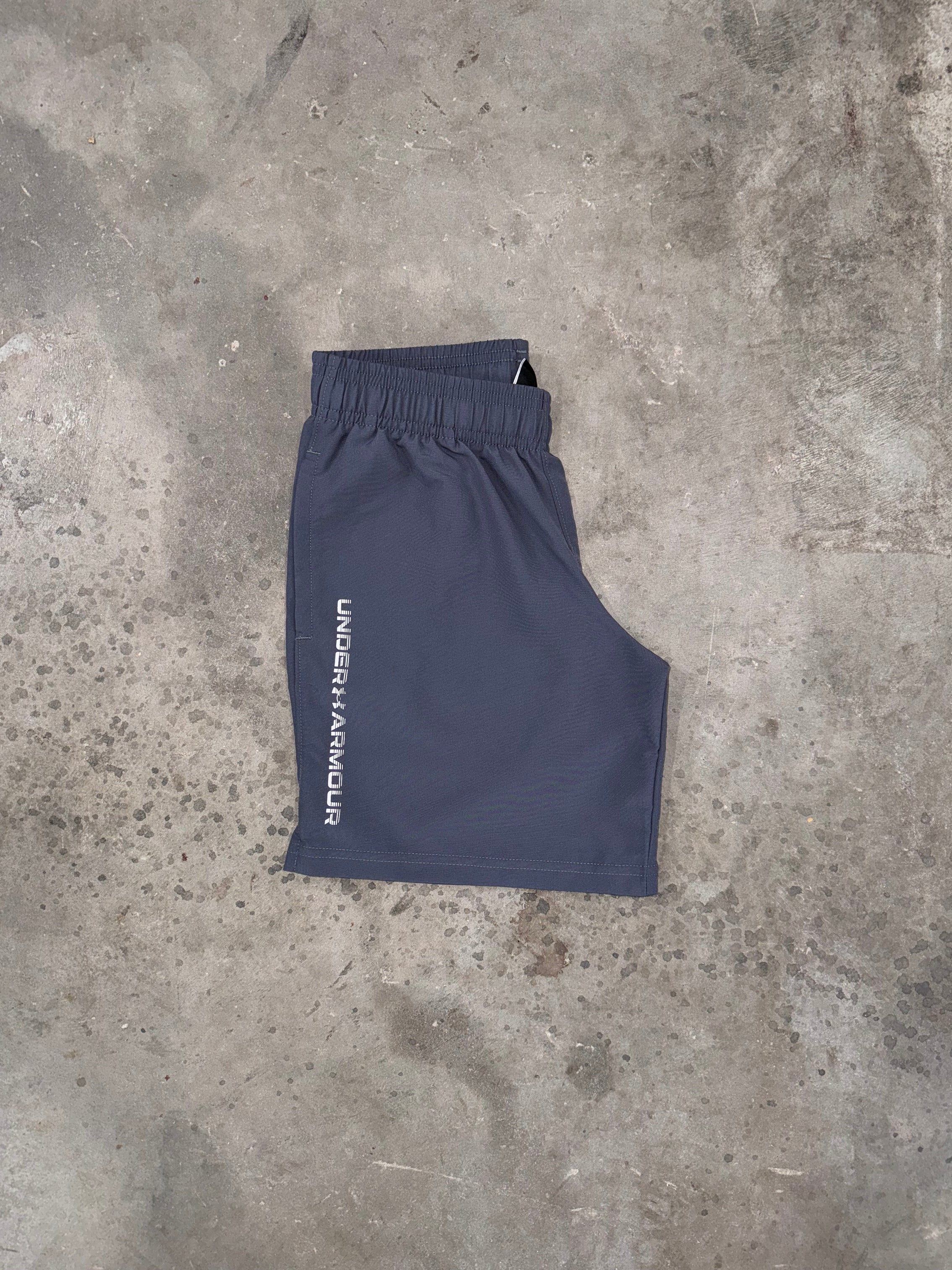 Under Armour Junior Wordmark Shorts - Grey/White