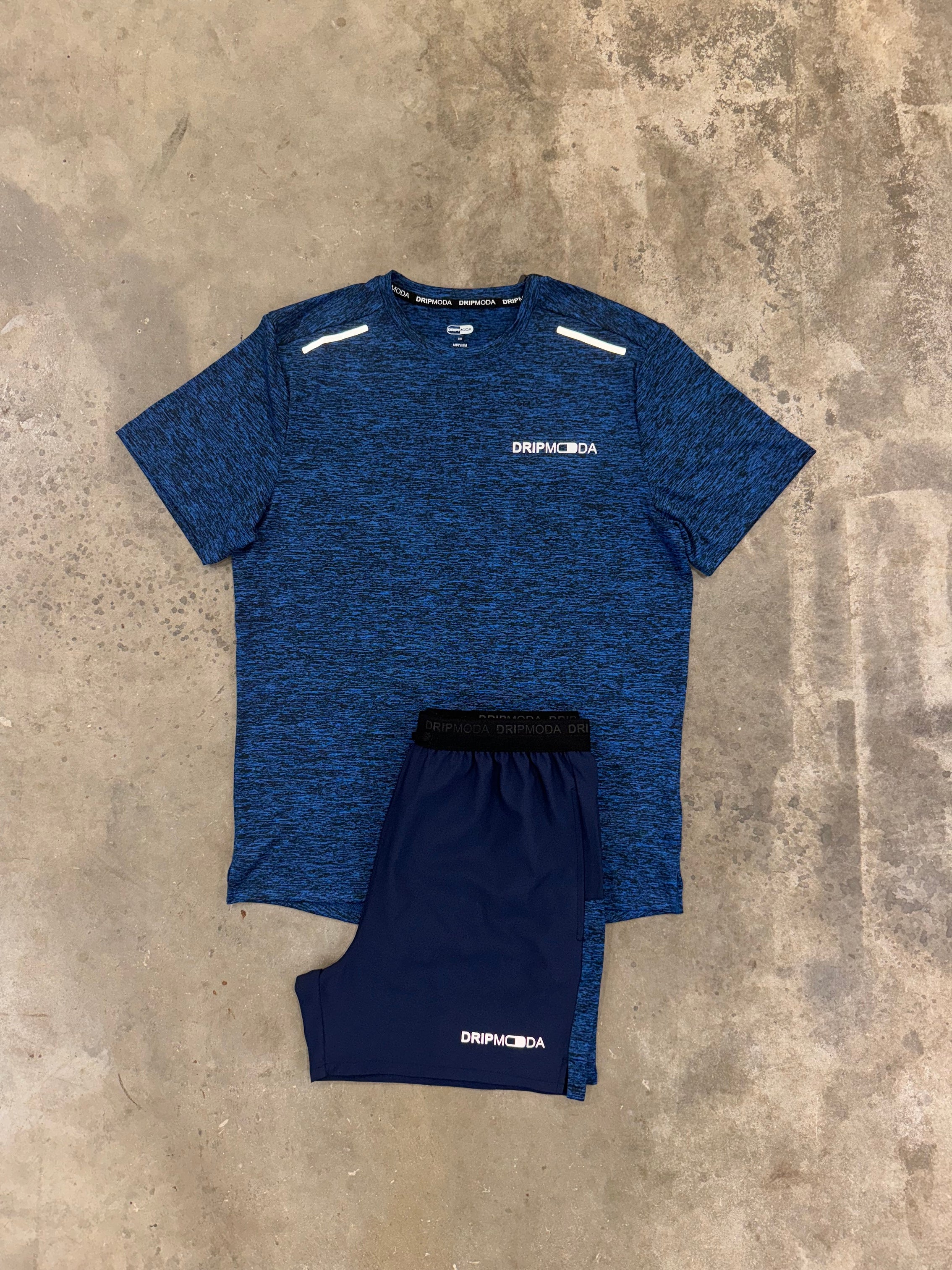 DripModa Navy Space Set - T Shirt / Shorts
