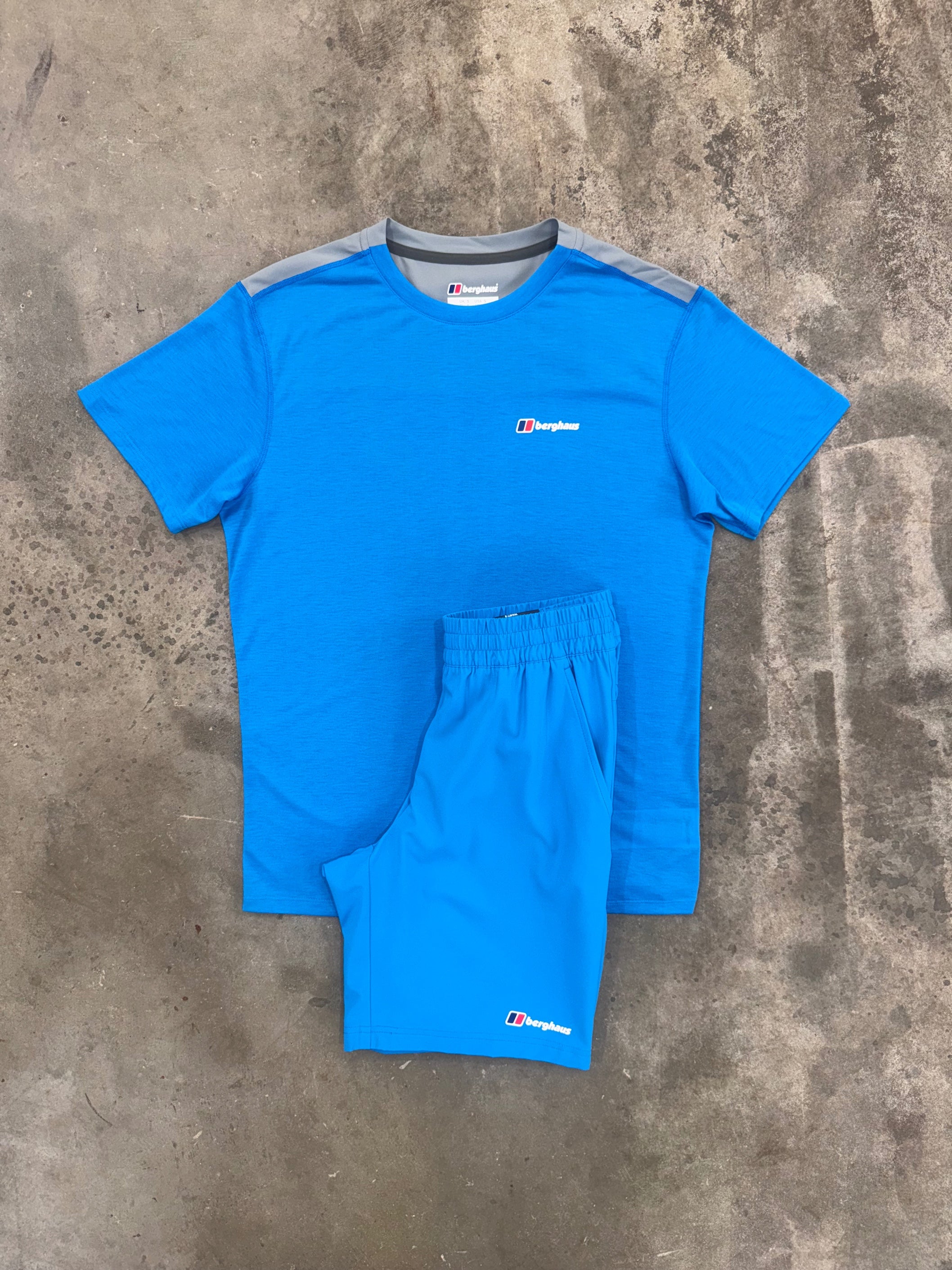 Berghaus Terrain Trek Blue Set - T Shirt / Short
