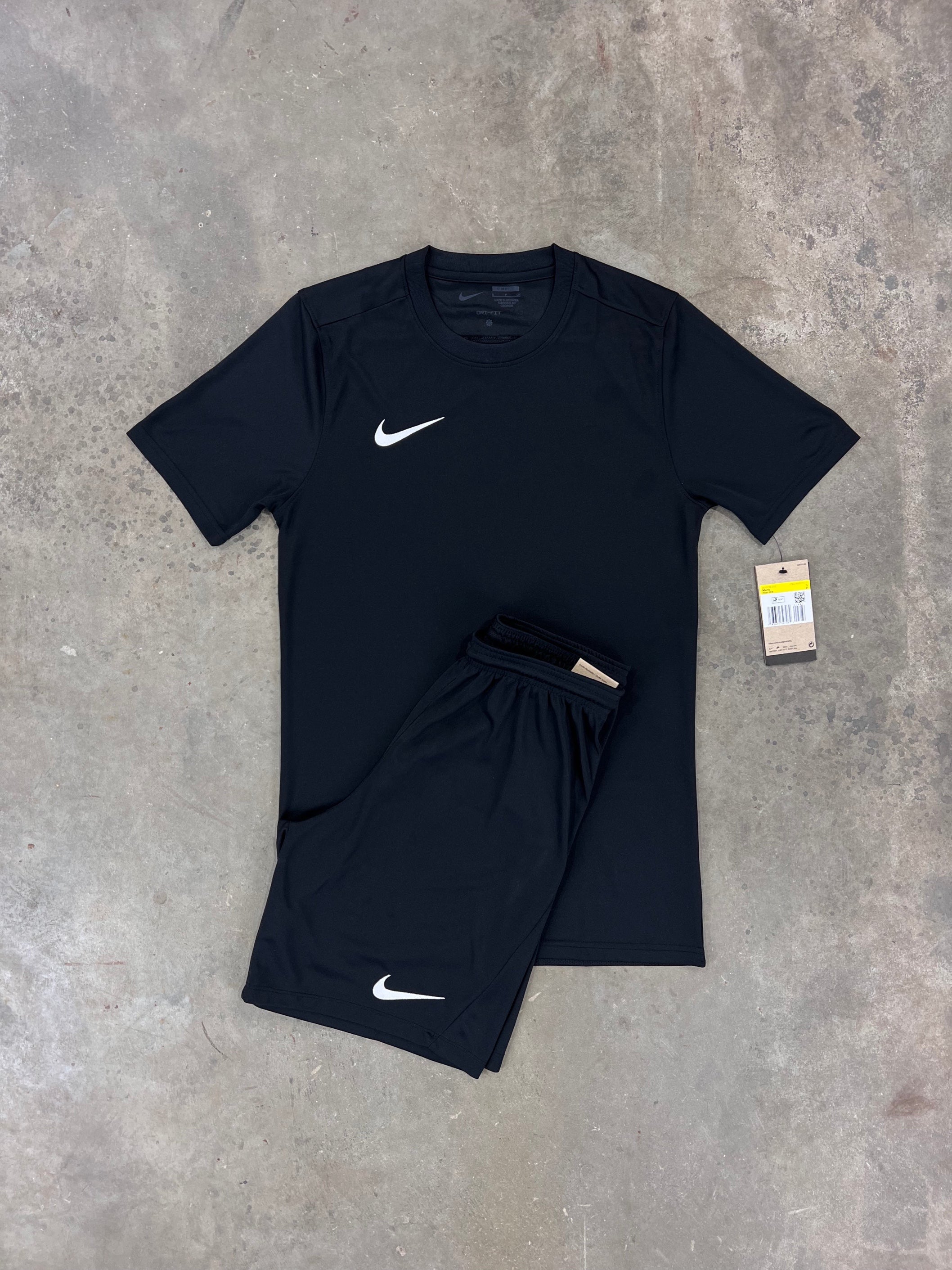 Nike Junior Dri Fit Black Set - T Shirt / Short