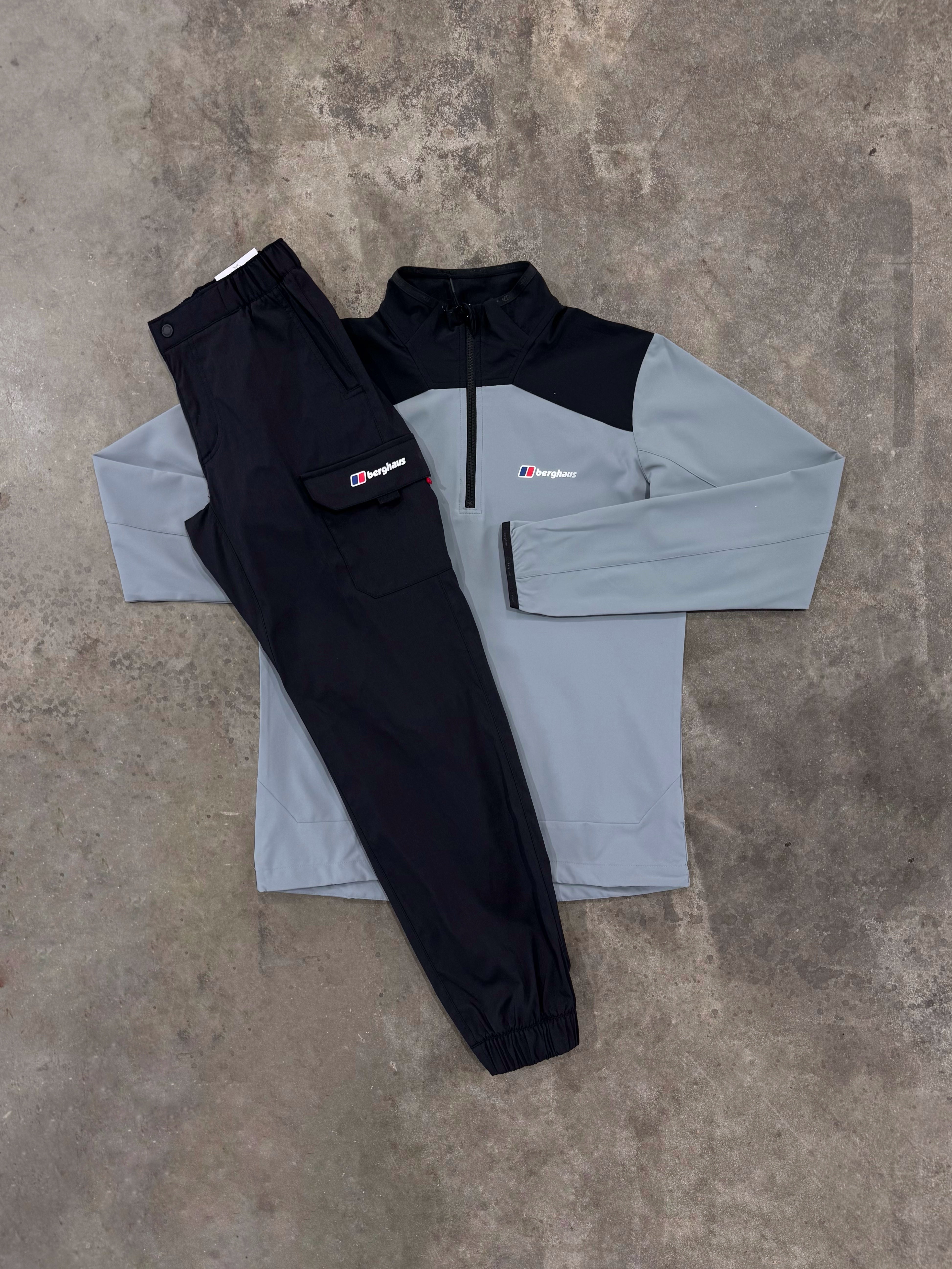 Berghaus Terrain Trek Grey Set - Quarter Zip / Pant
