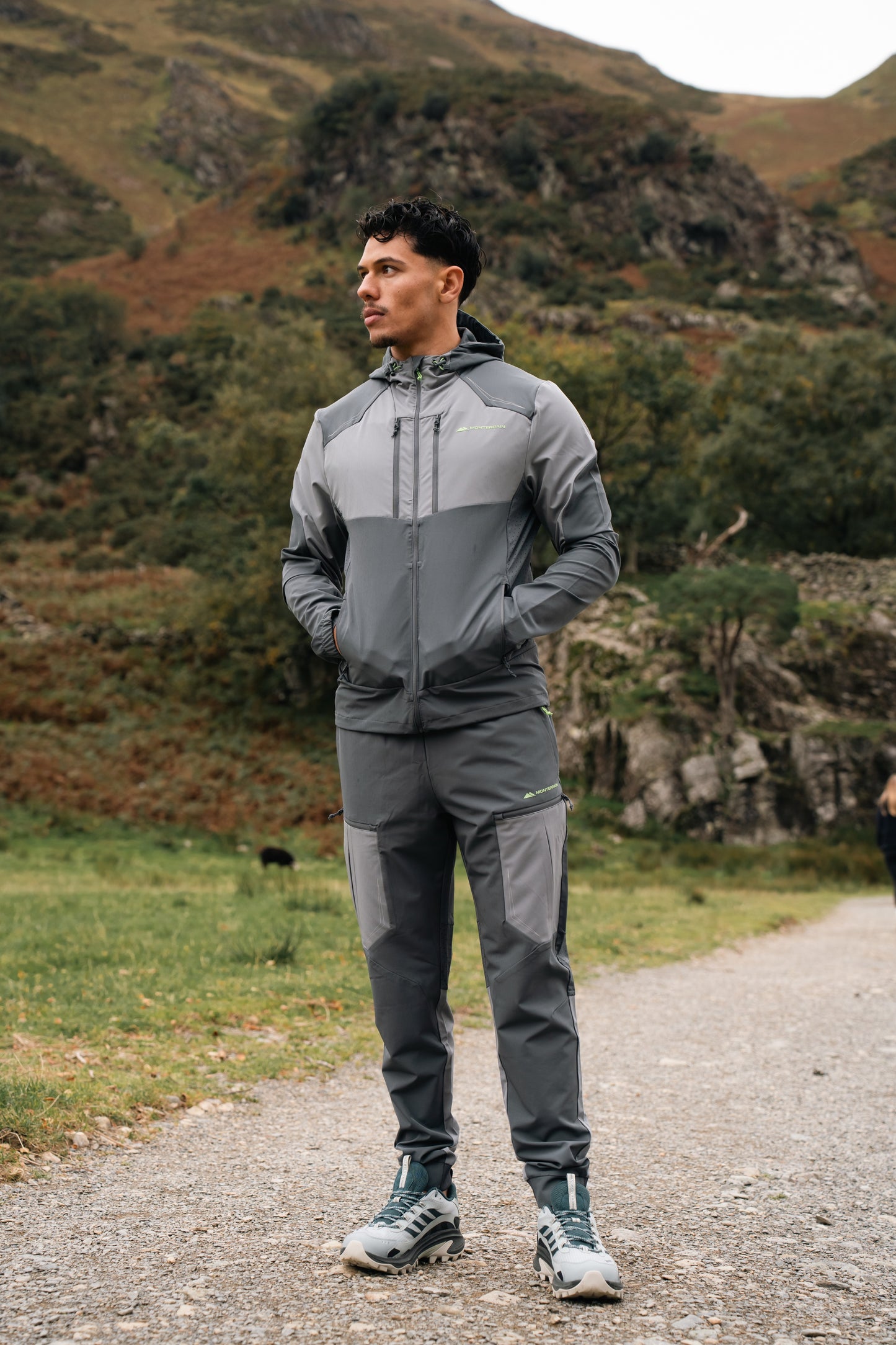 Monterrain Orbit Woven Grey Tracksuit - Jacket / Pant