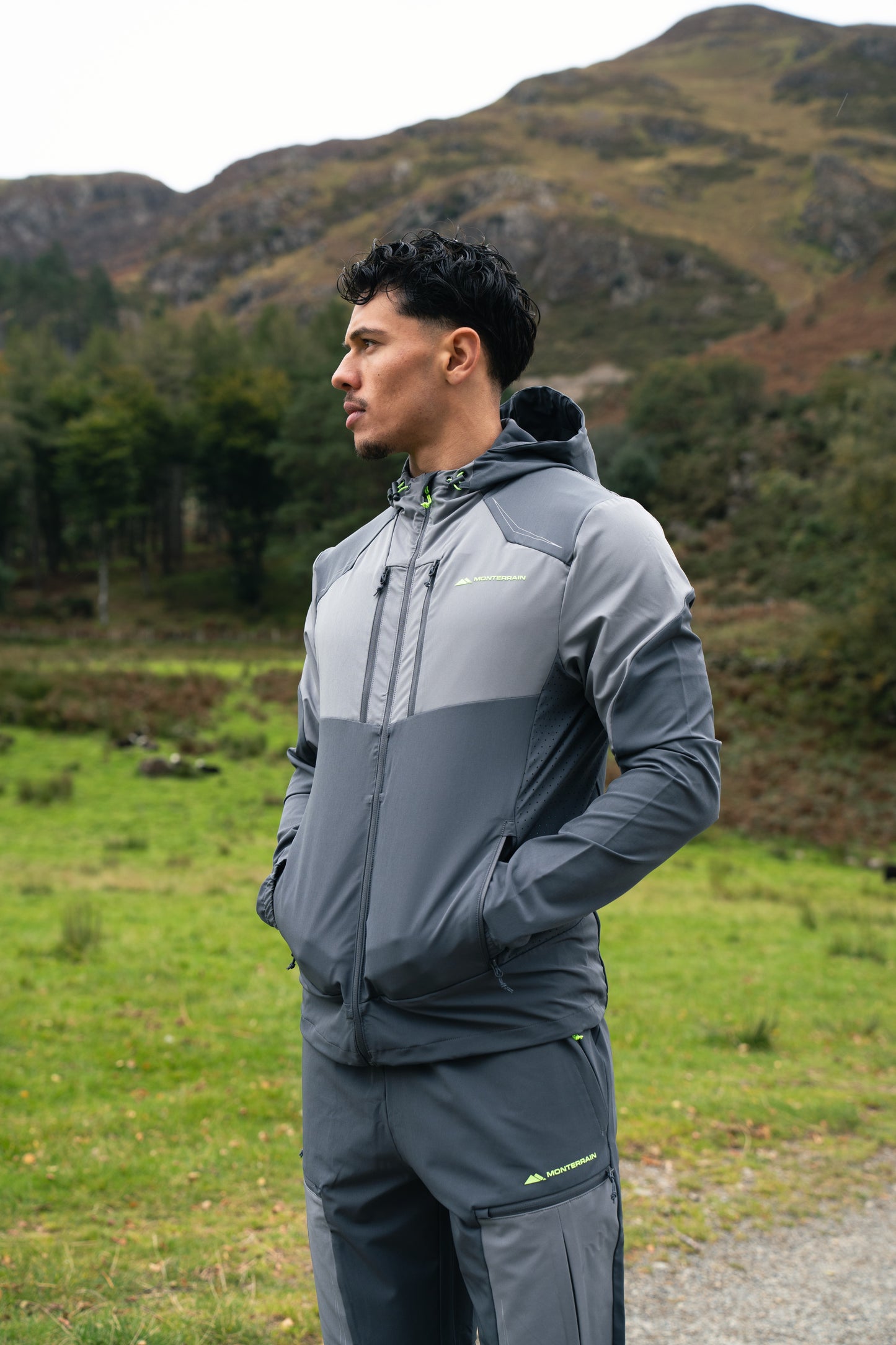 Monterrain Orbit Woven Grey Tracksuit - Jacket / Pant