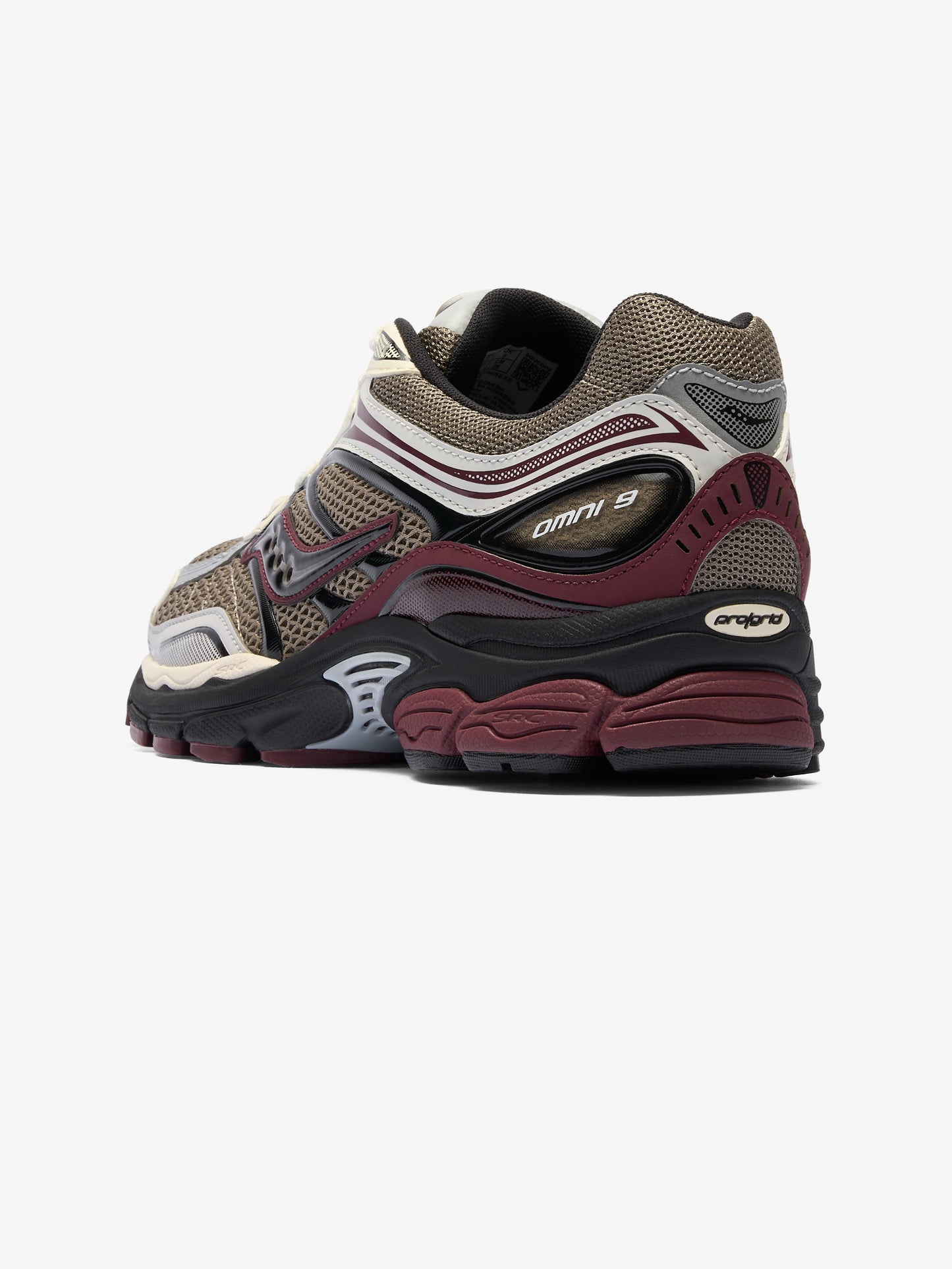 Saucony ProGrid Omni 9 - Tan / Maroon