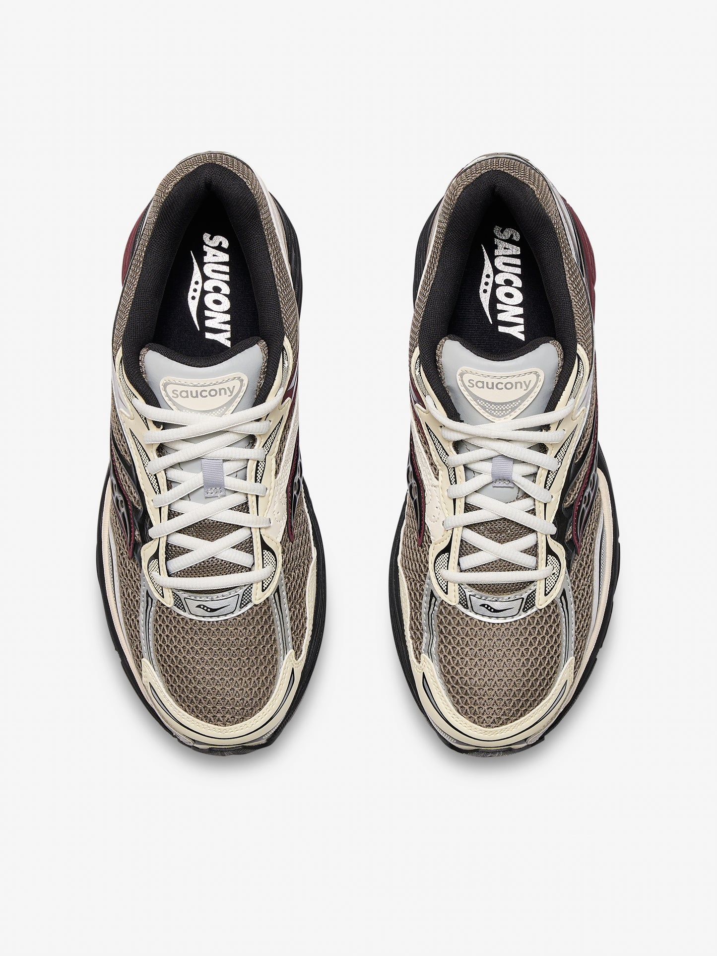 Saucony ProGrid Omni 9 - Tan / Maroon