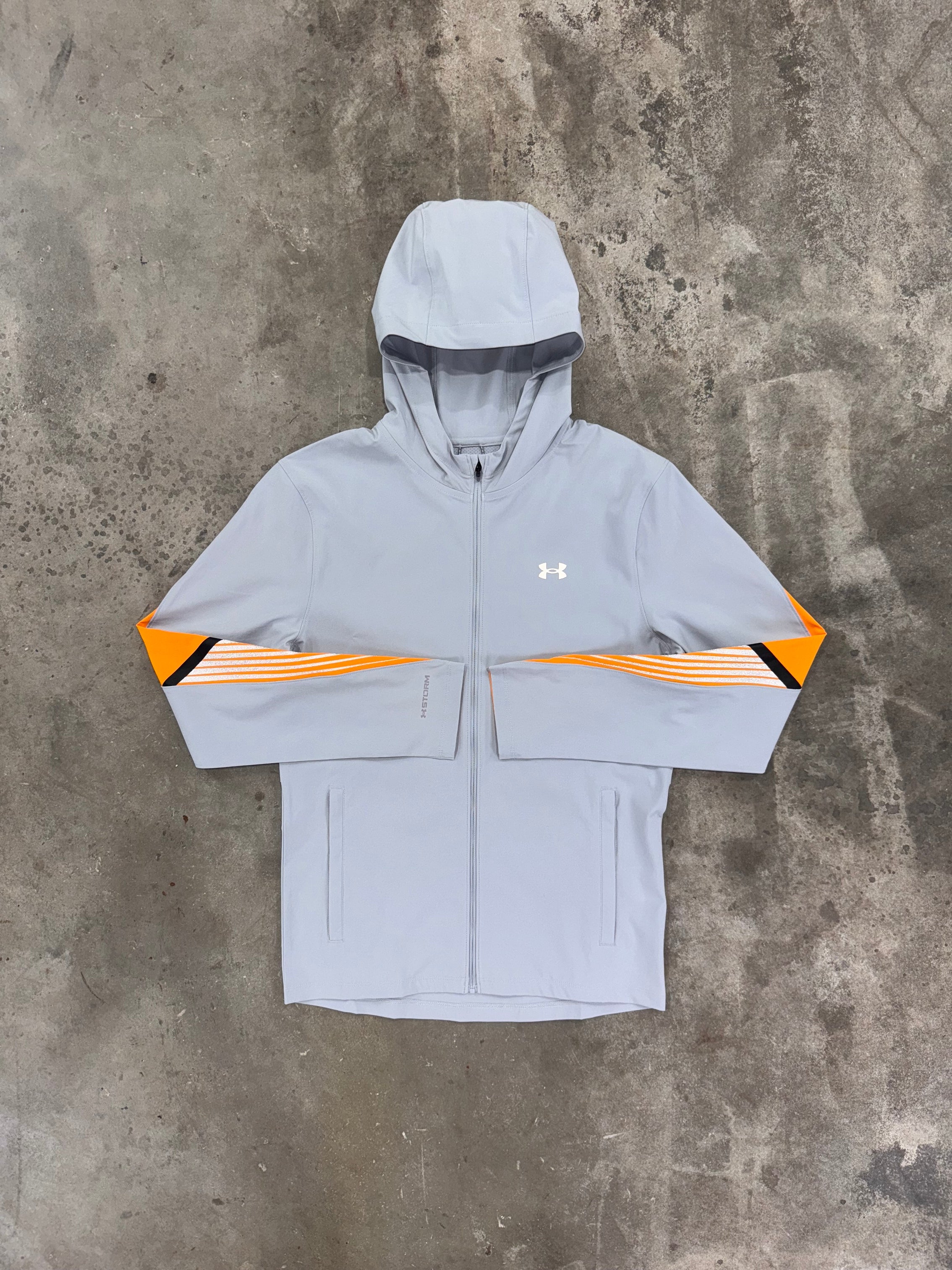 Under Armour Velociti Storm Jacket - Grey / Orange