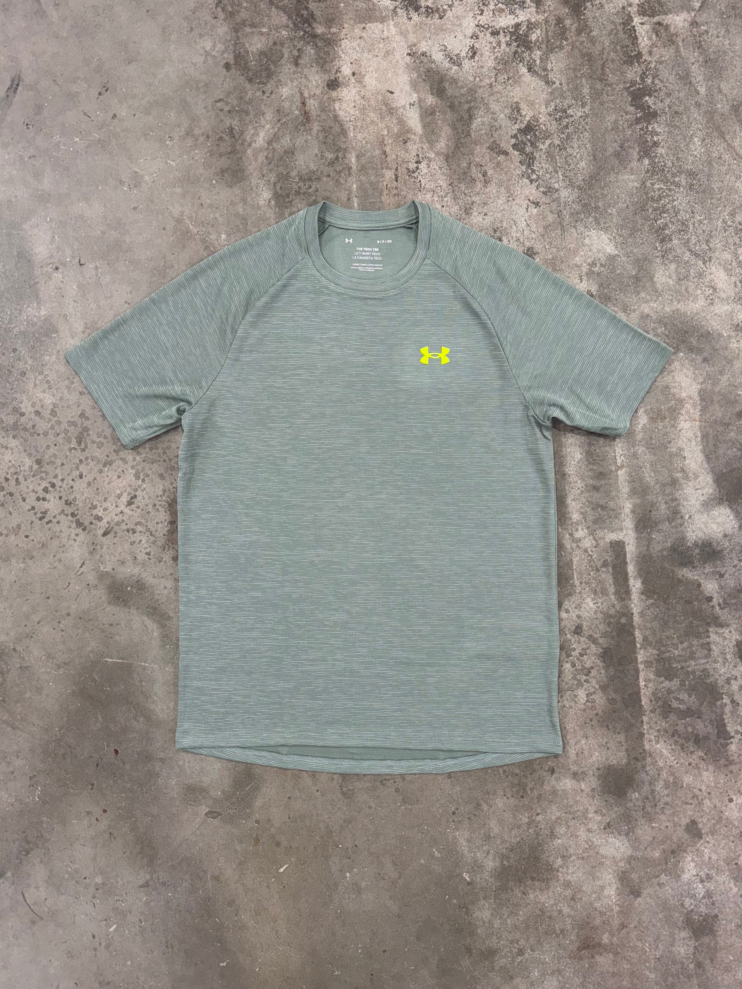 Under Armour Tech Textured T Shirt - Silica Green