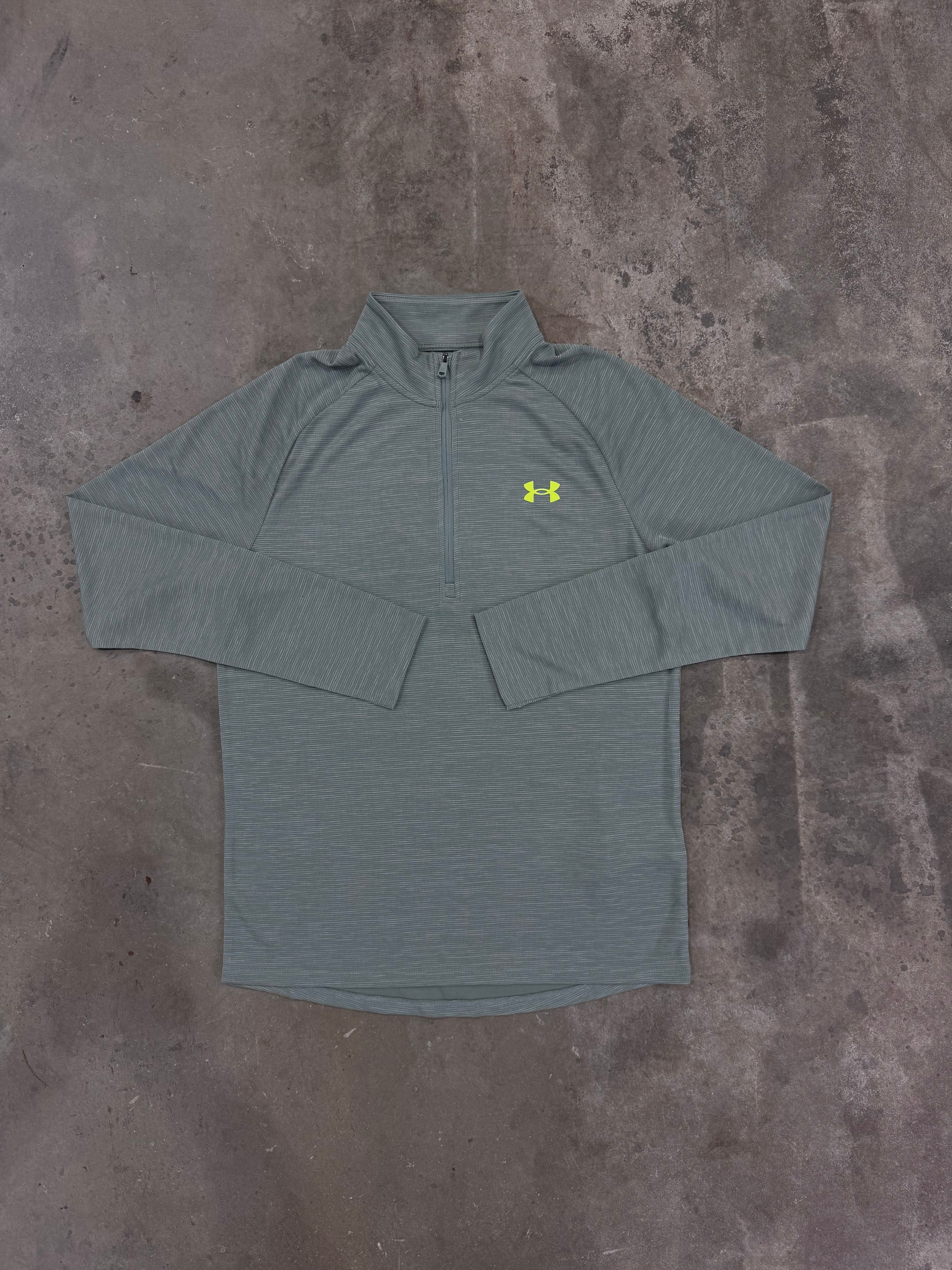 Under Armour Textured Quarter Zip - Silicia Green