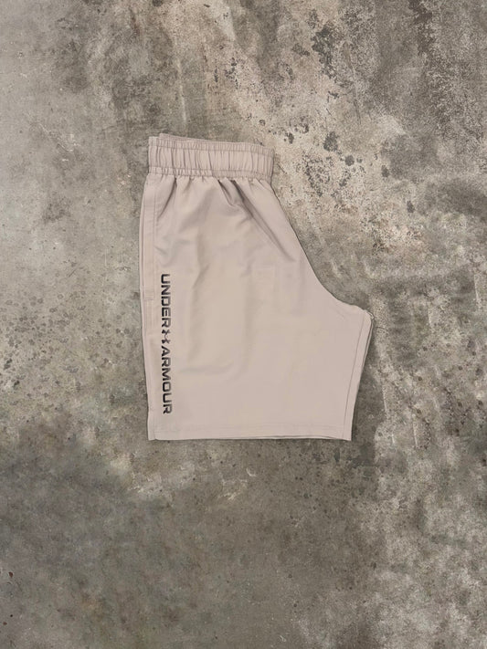 Under Armour Wordmark Short - Timberwolf from DripModa