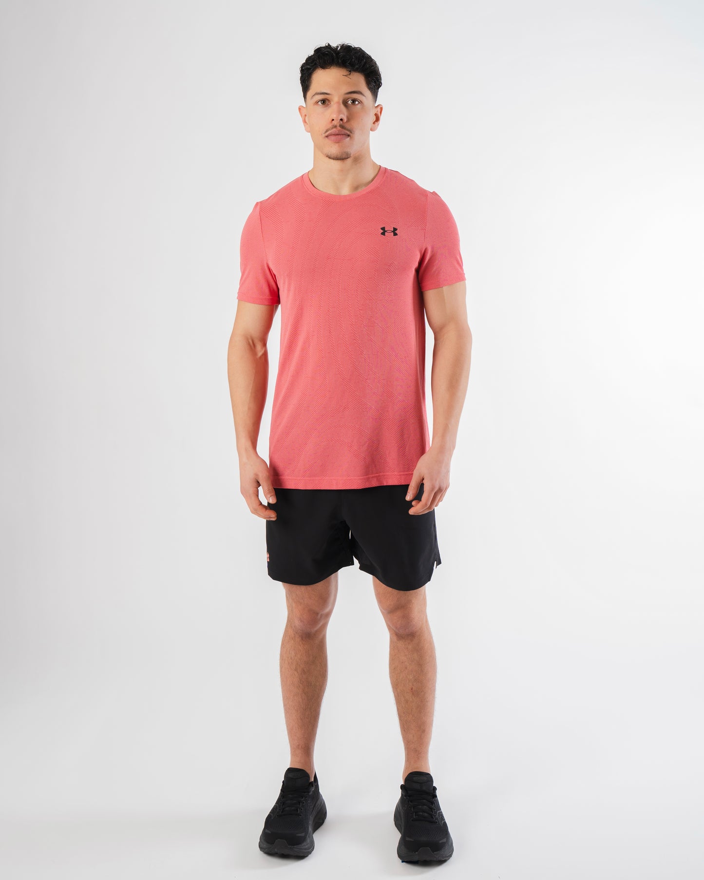Under Armour Seamless Vanish Pink Set - T Shirt / Short