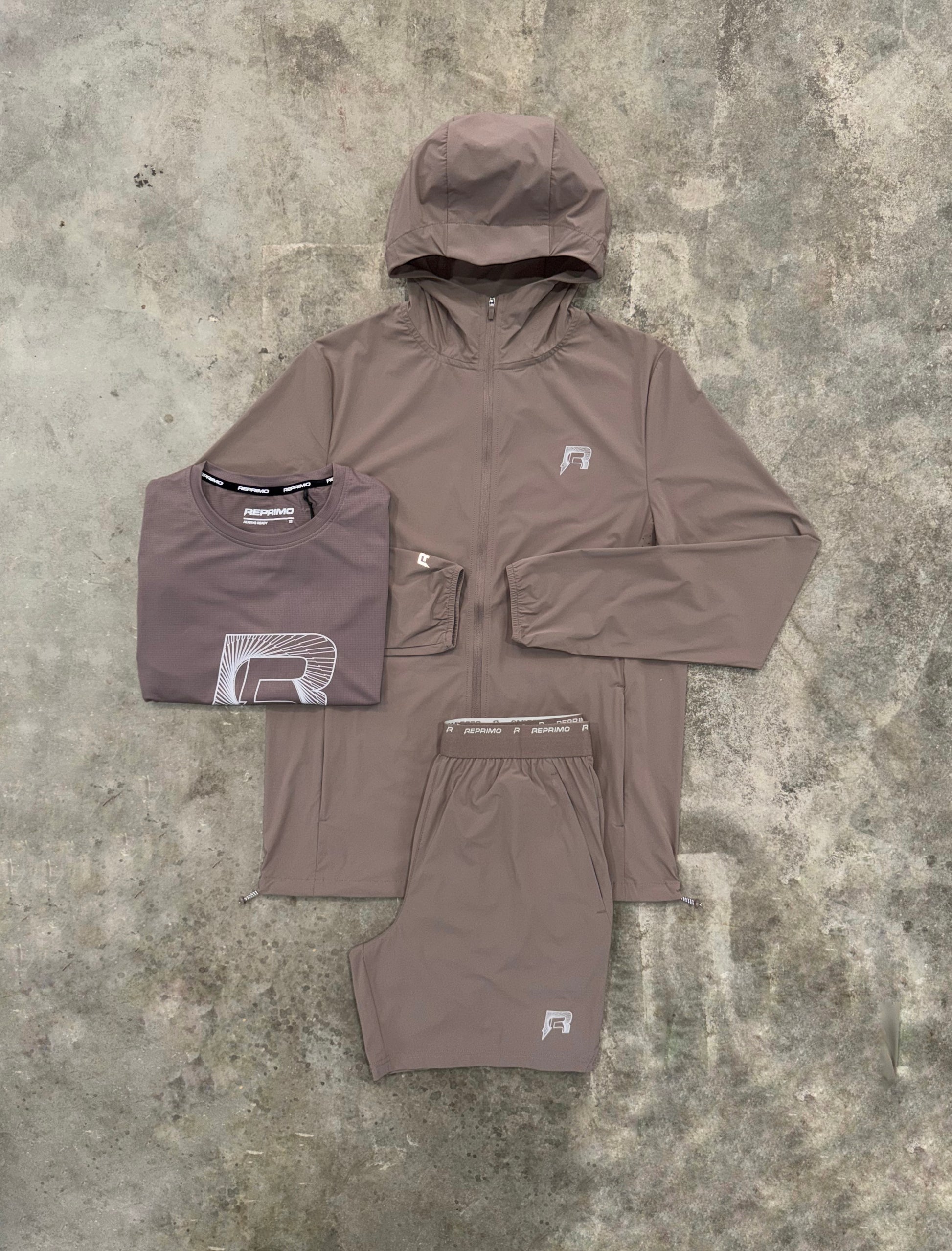Reprimo Helix Iron 3 Piece Set - Jacket / T Shirt / Short from DripModa