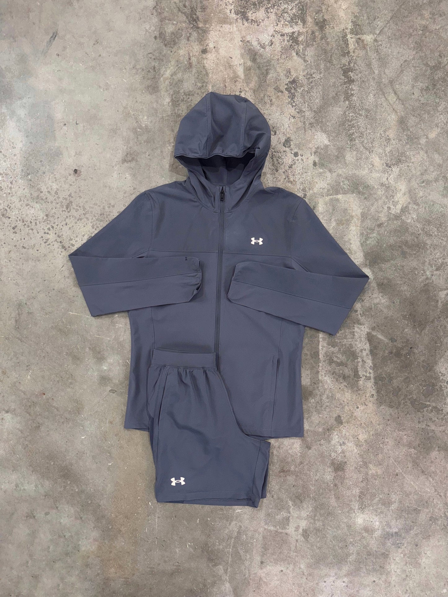 Under Armour Grey Velociti Pro Storm Set - Jacket / Short