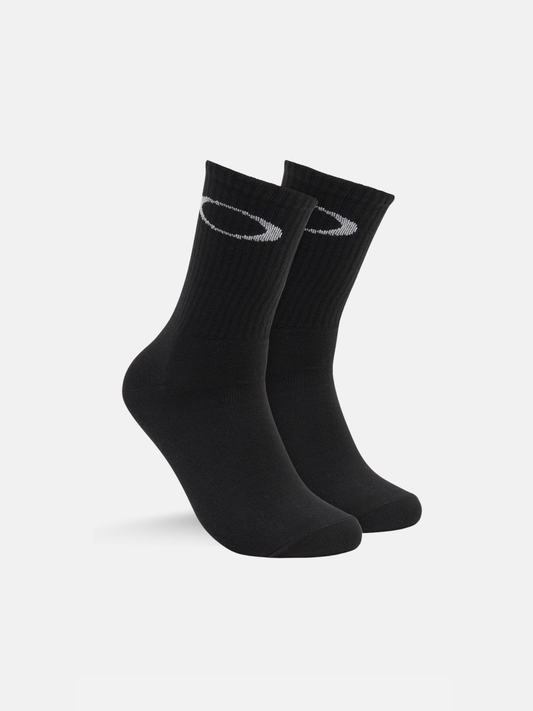 Oakley Ellipse Crew Sock 3 Pack - Black from DripModa