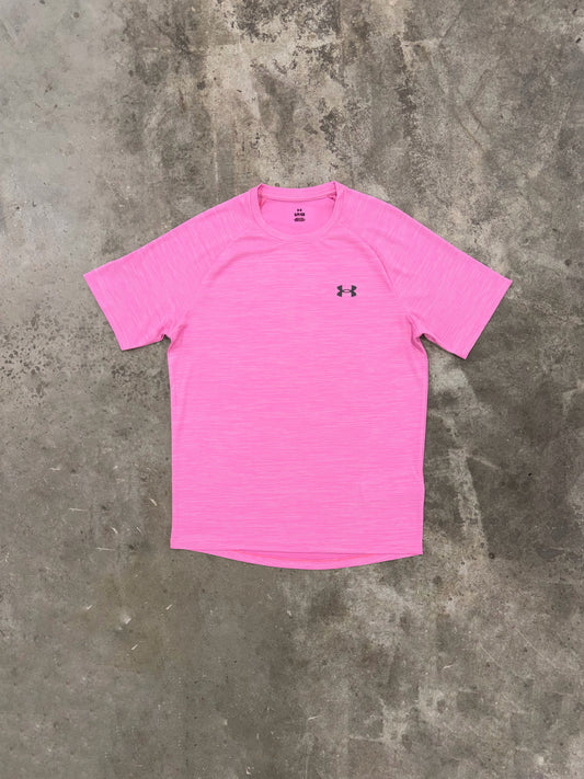 Under Armour Textured T Shirt - Pink