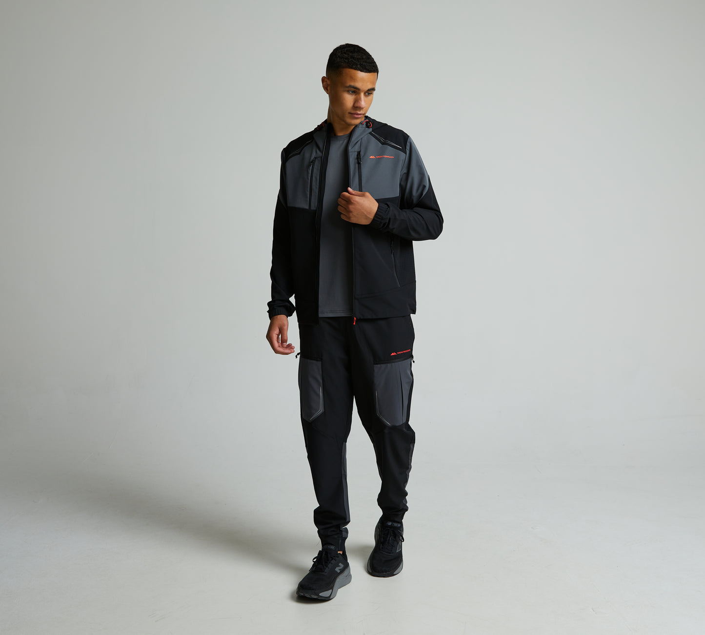Monterrain Orbit Woven Black 3 Piece Set - Jacket / T Shirt / Pant