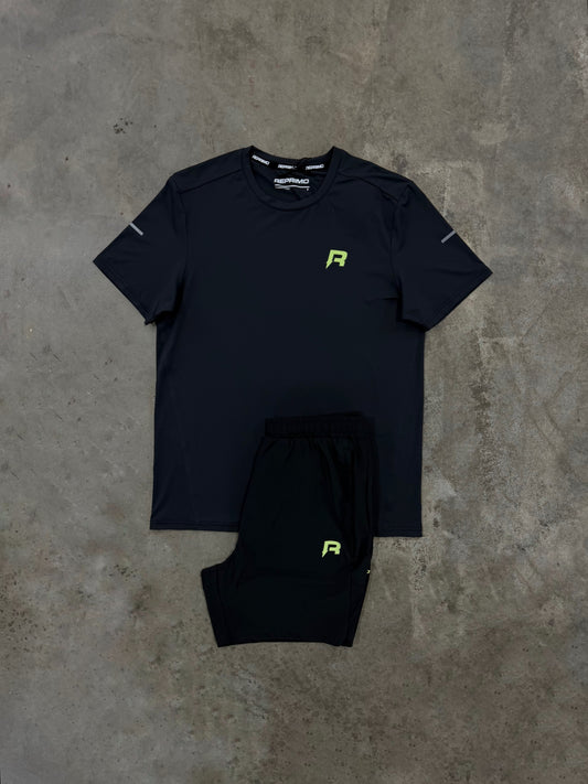 Reprimo Vortex Black / Volt Set - T Shirt / Short from DripModa