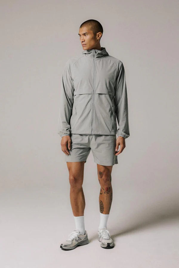 Condition Everyday Nylon Windbreaker - Mid Grey