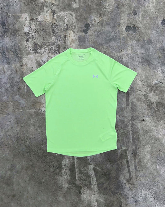 Under Armour Textured T Shirt -  Lime