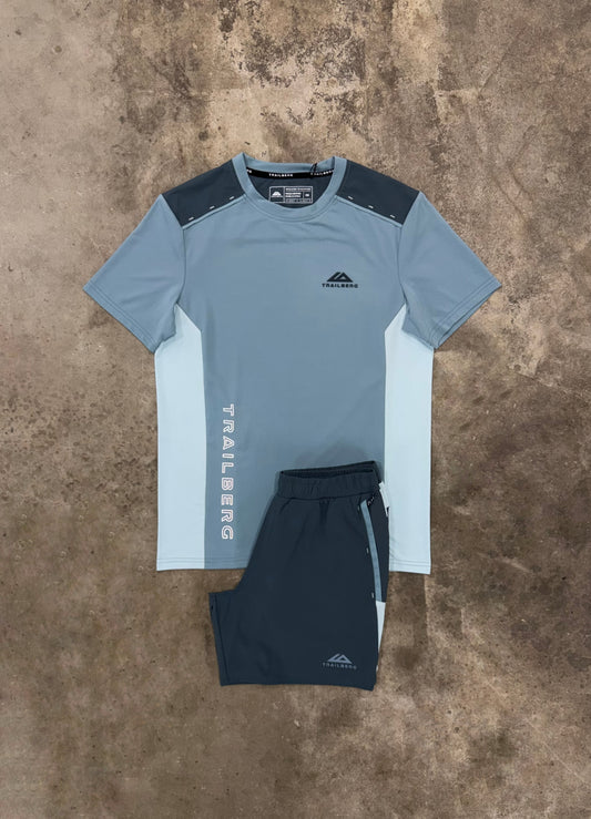 Trailberg Triathlon Ultra Slate Set - T Shirt / Short from DripModa