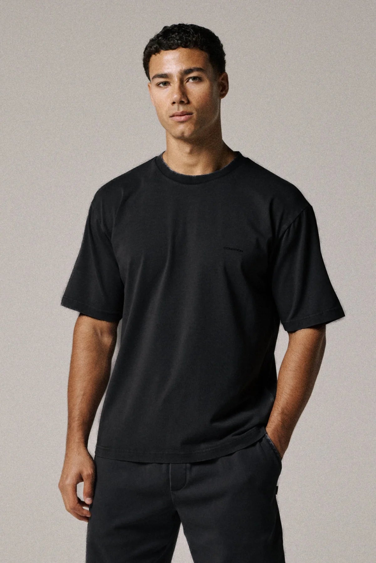 Condition Oversized Softlux T Shirt - Washed Black