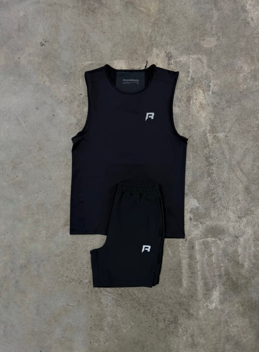 Reprimo Clima Black Set - Vest Top / Short from DripModa